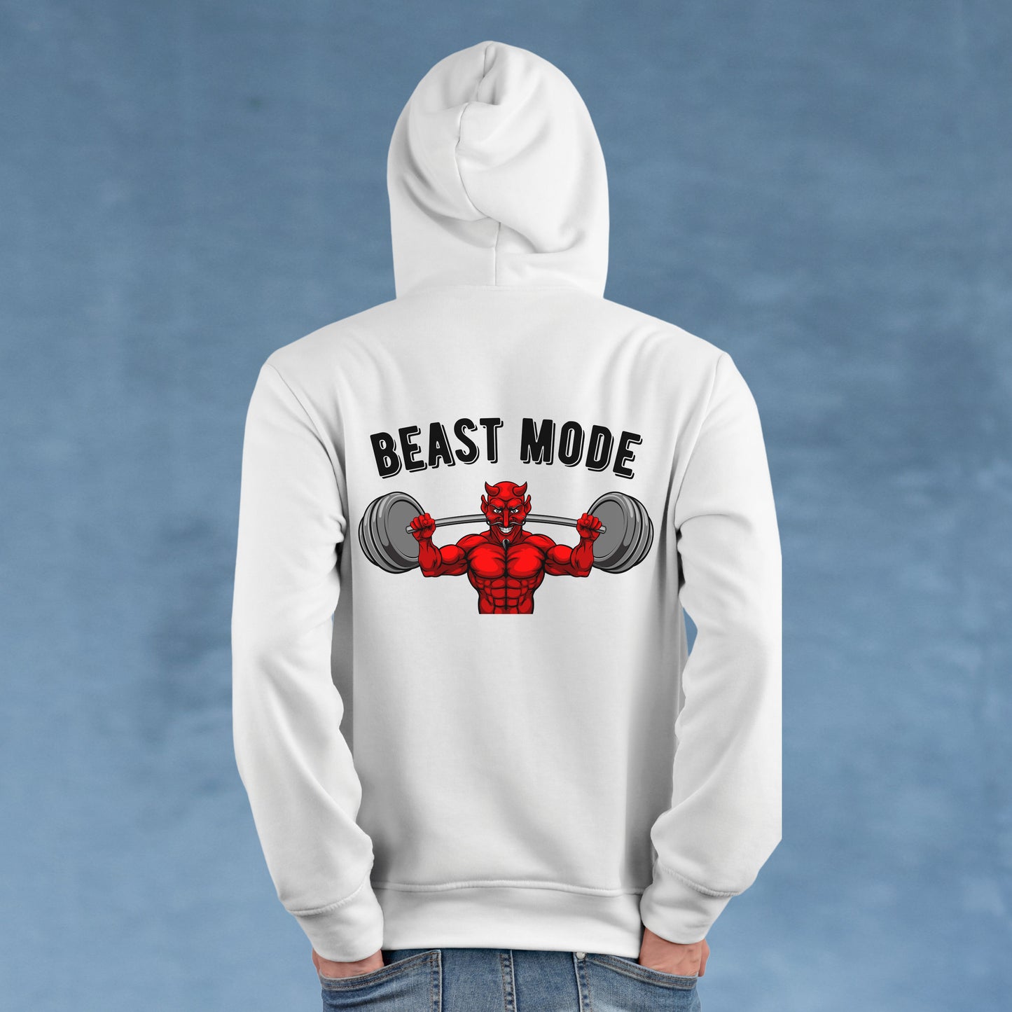 Beast Mode Devil Gym Hoodie - Weight Training Top