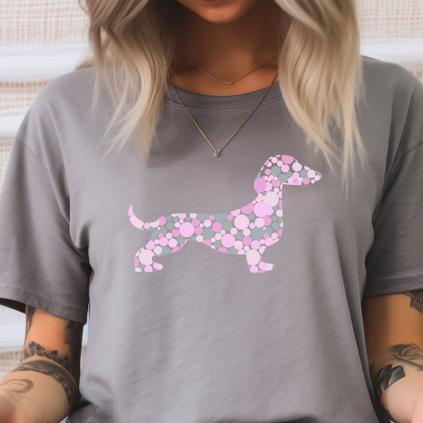 Cute Sausage Dog Dachshund T-shirt - Pastels