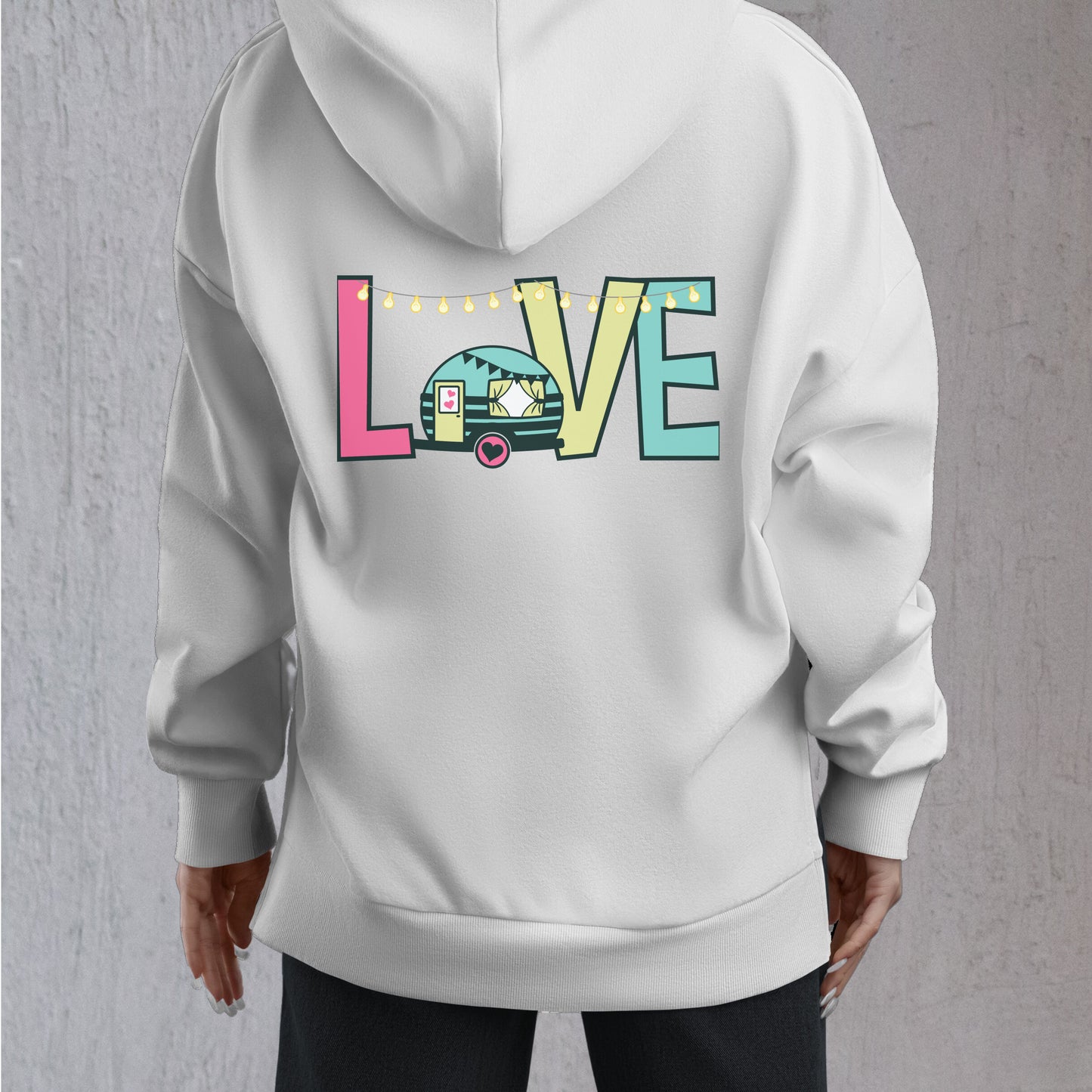 Unisex LOVE Caravanning Hoodie for Adults and Youths