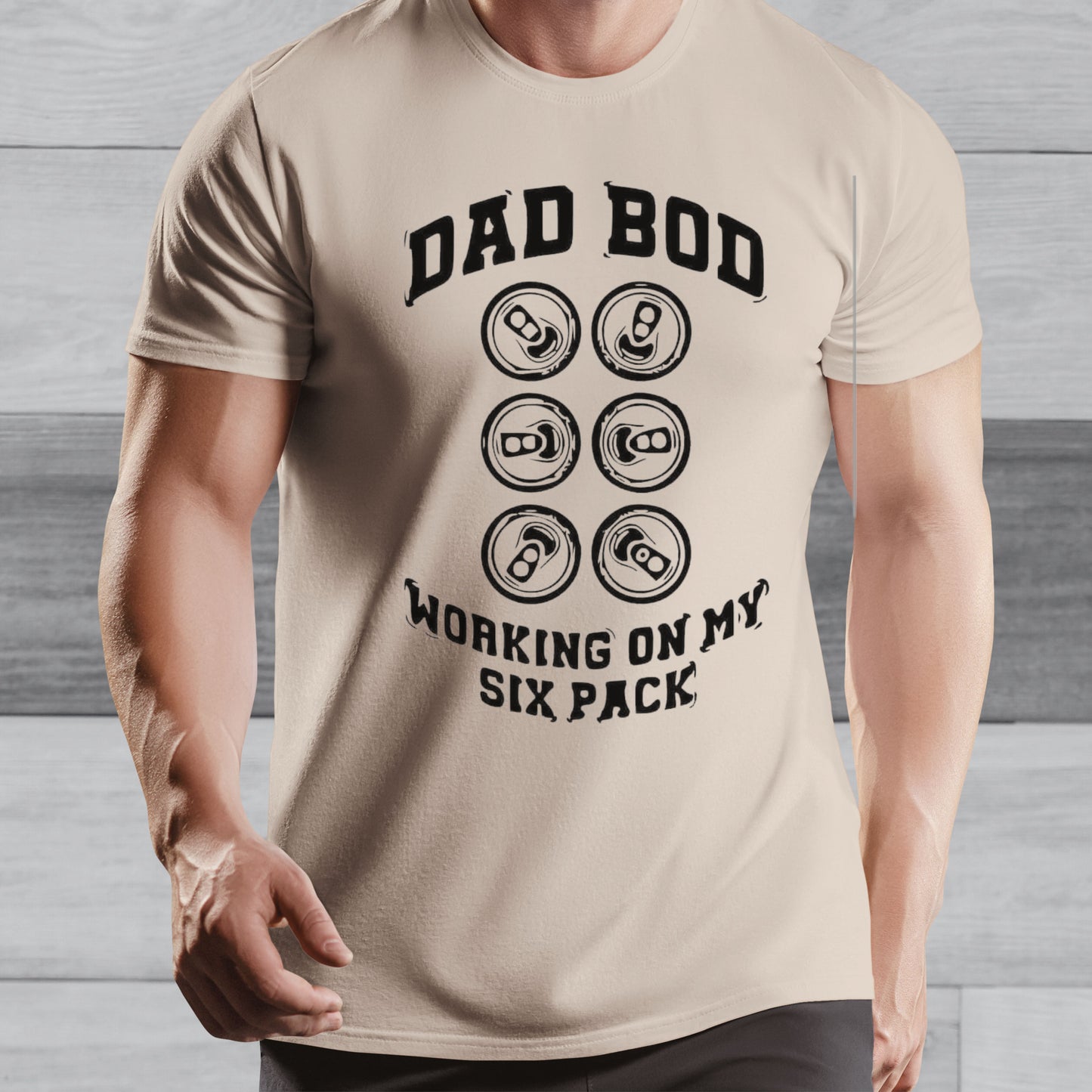 Dad's Funny T-shirt - Dad Bod, Working On My Six Pack