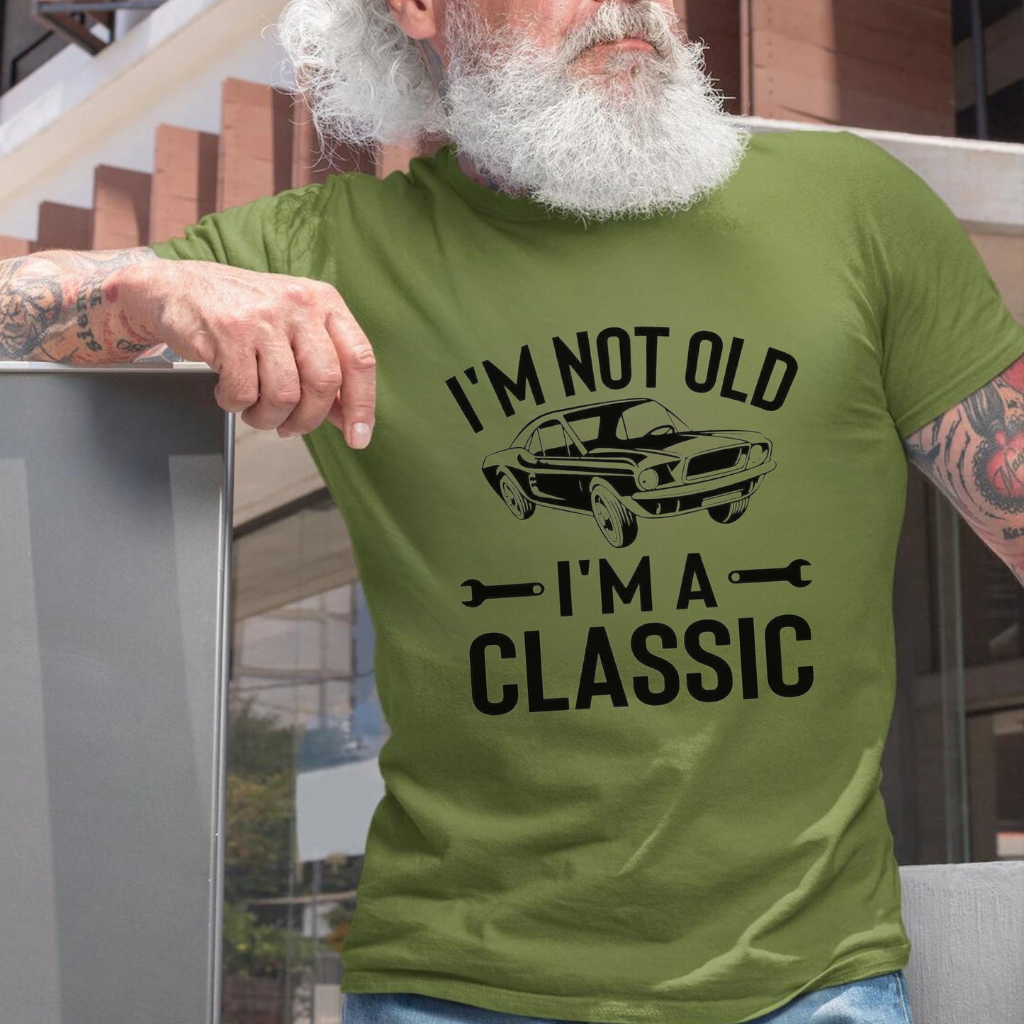 Men's 'I'm Not Old I'm a Classic' Birthday T-shirt