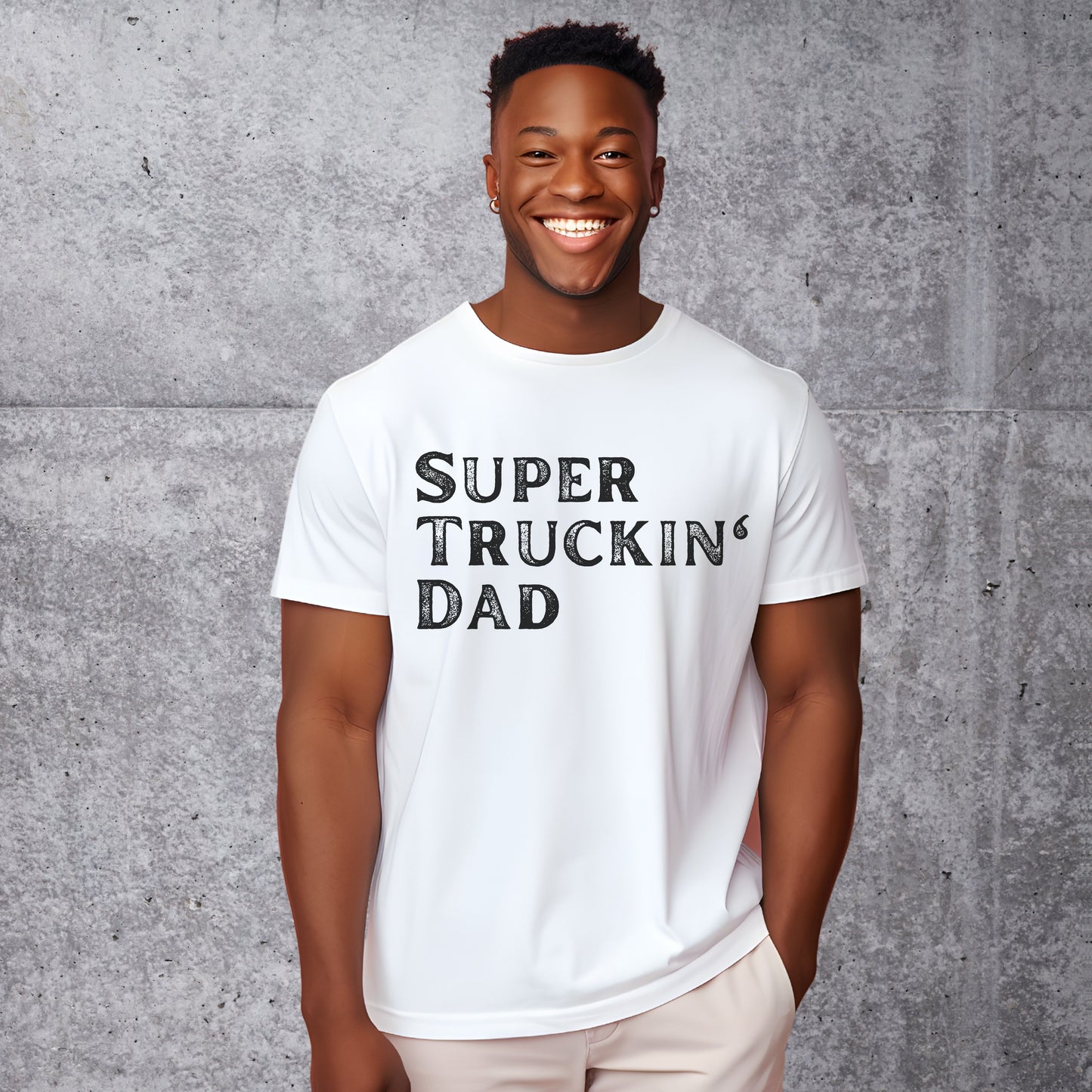 Super Truck Driver Dad T-shirt, Super Truckin' Dad Gift