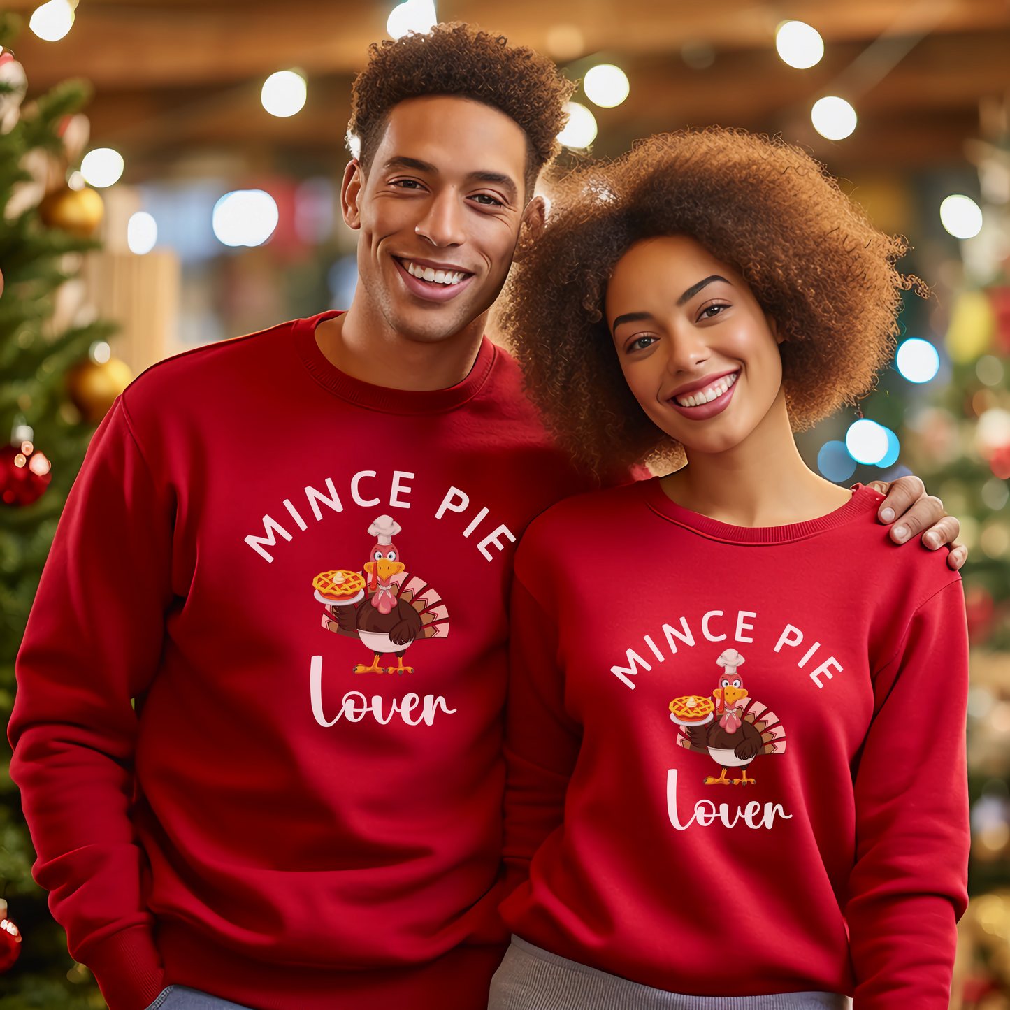 Unisex Mince Pie Lover Funny Christmas Sweatshirt for Adults and Youths