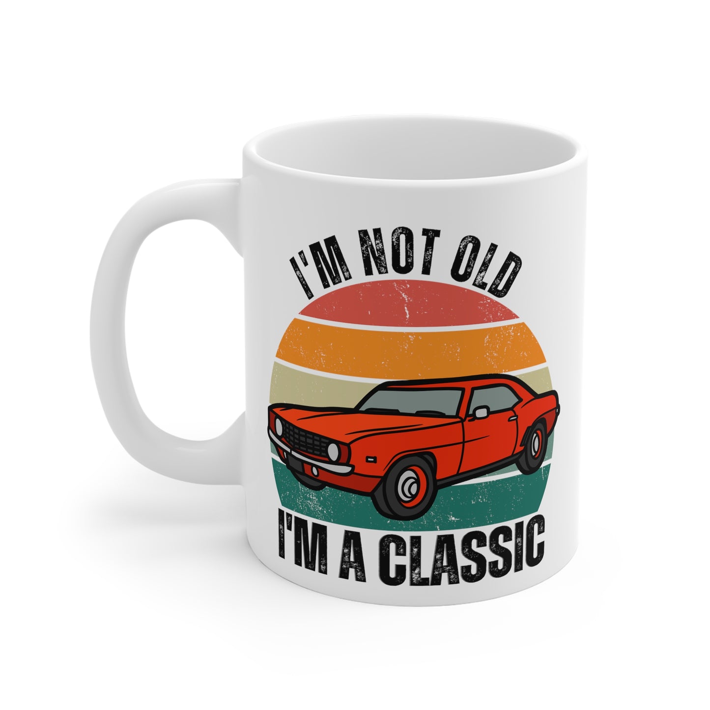 Funny Retro Men's 'I'm Not Old I'm a Classic' Birthday Mug