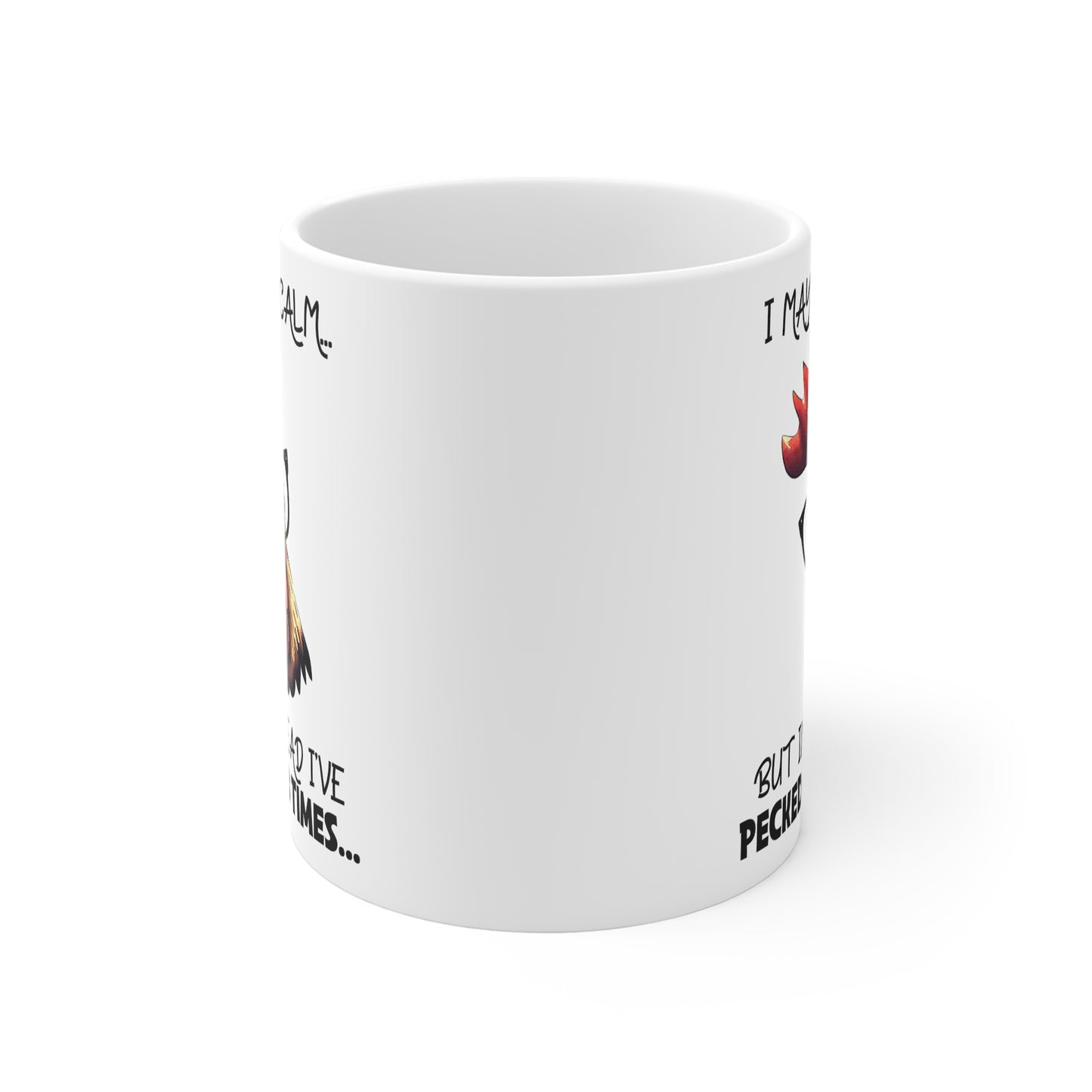 Funny Chicken Mug - I May Look Calm