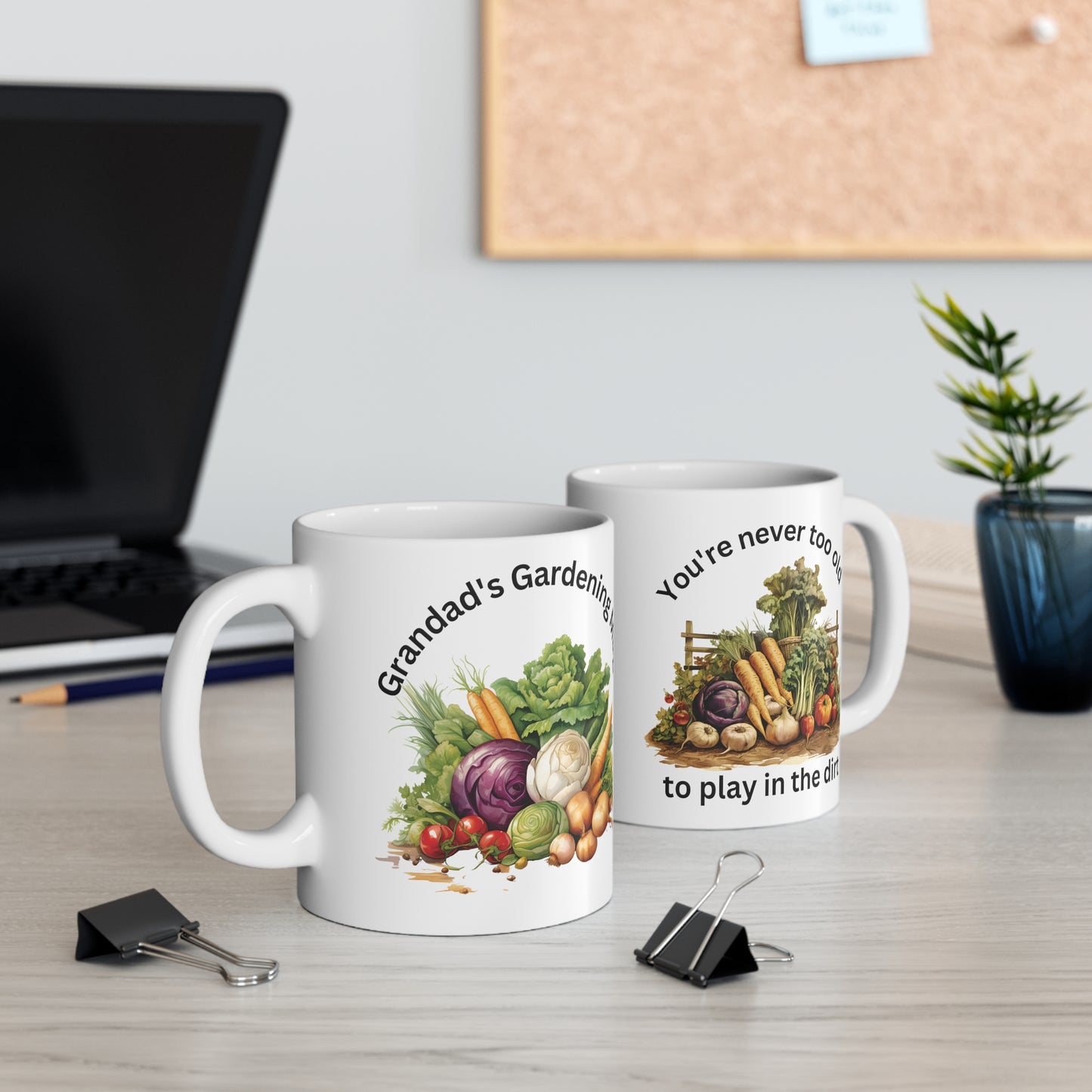 Grandad's Gardening Mug, You're Never Too Old To Play In The Dirt