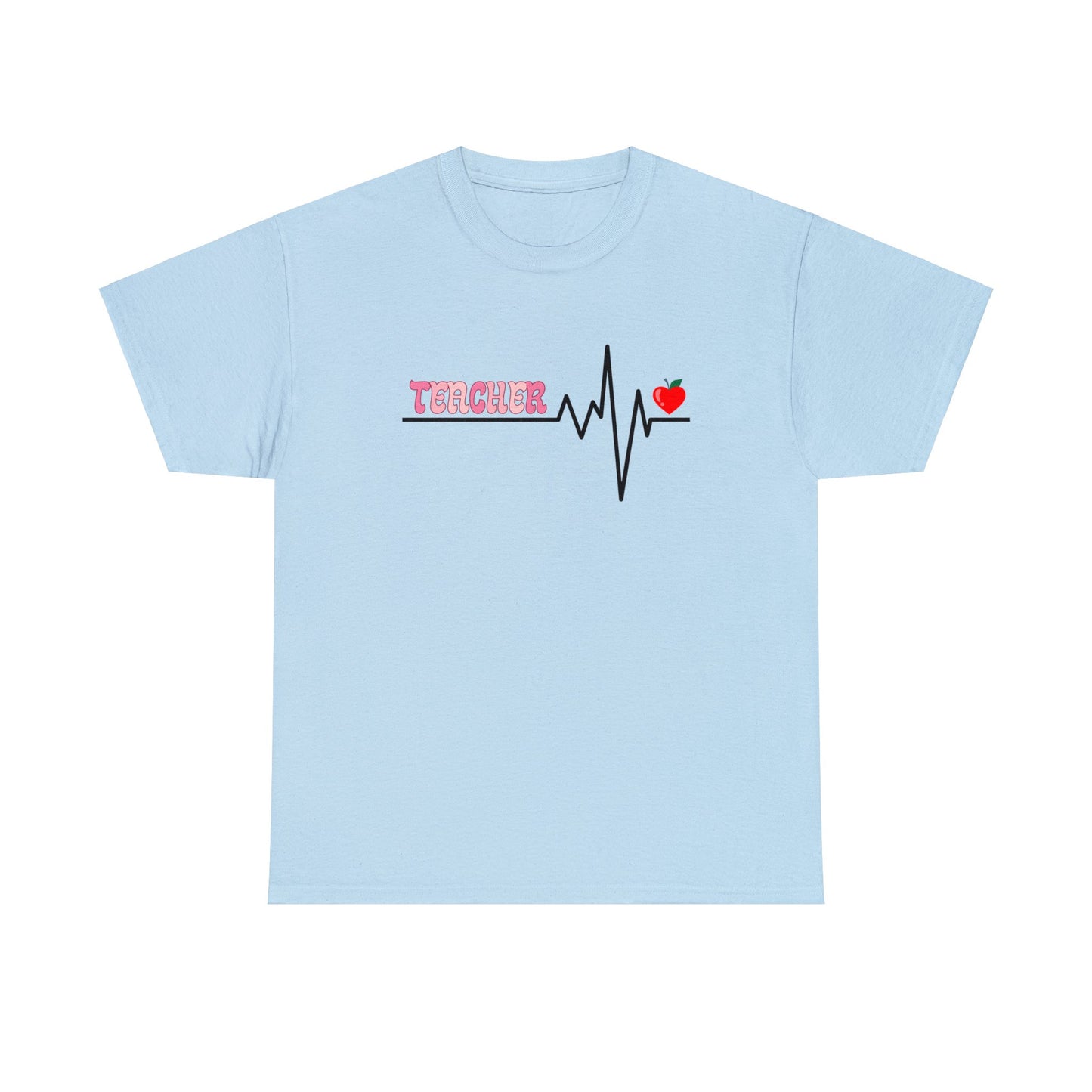 Pastel Heartbeat Teacher T-shirt - Best Teacher Gift