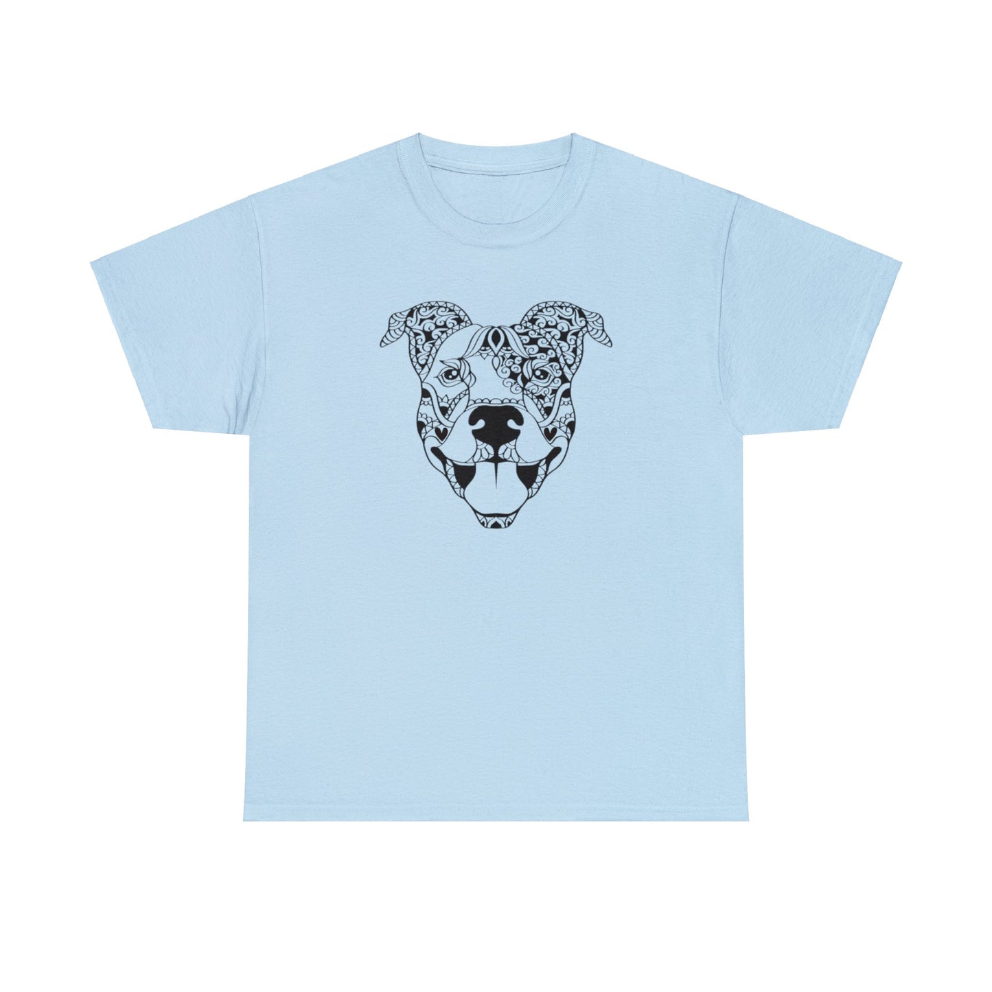 Unisex Abstract Mandala Style Staffordshire Bull Terrier T-shirt for Adults and Youths