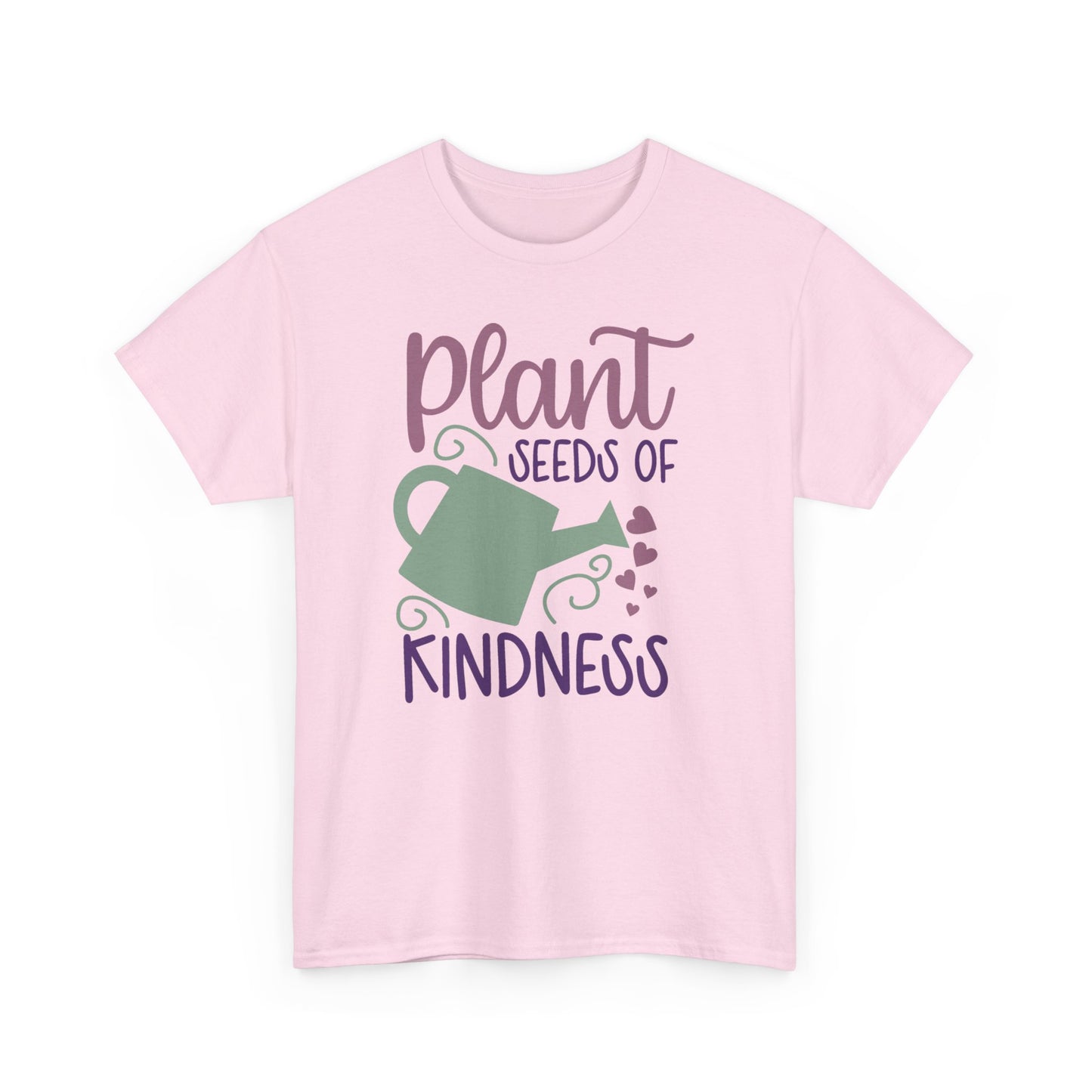 Pastel Motivational Floral T-shirt - Plant Seeds of Kindness