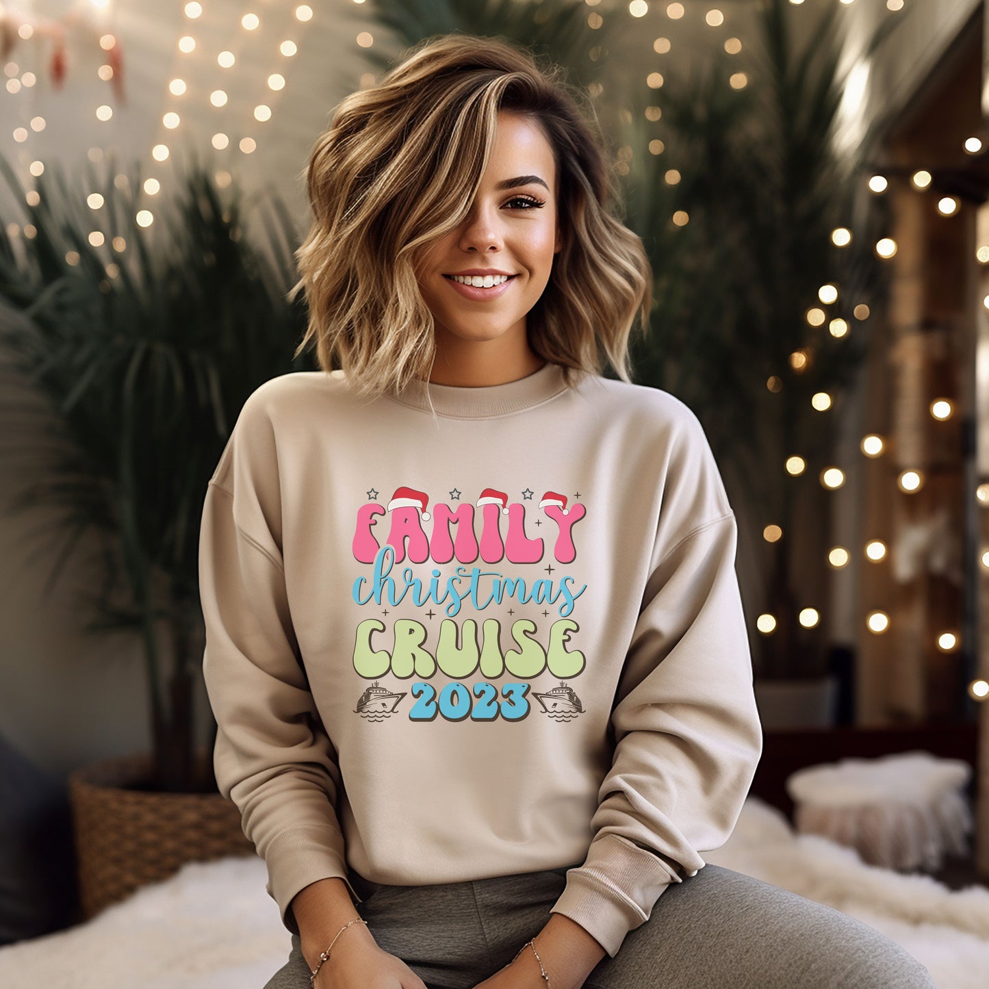 Family Christmas Cruising Sweatshirt 2023