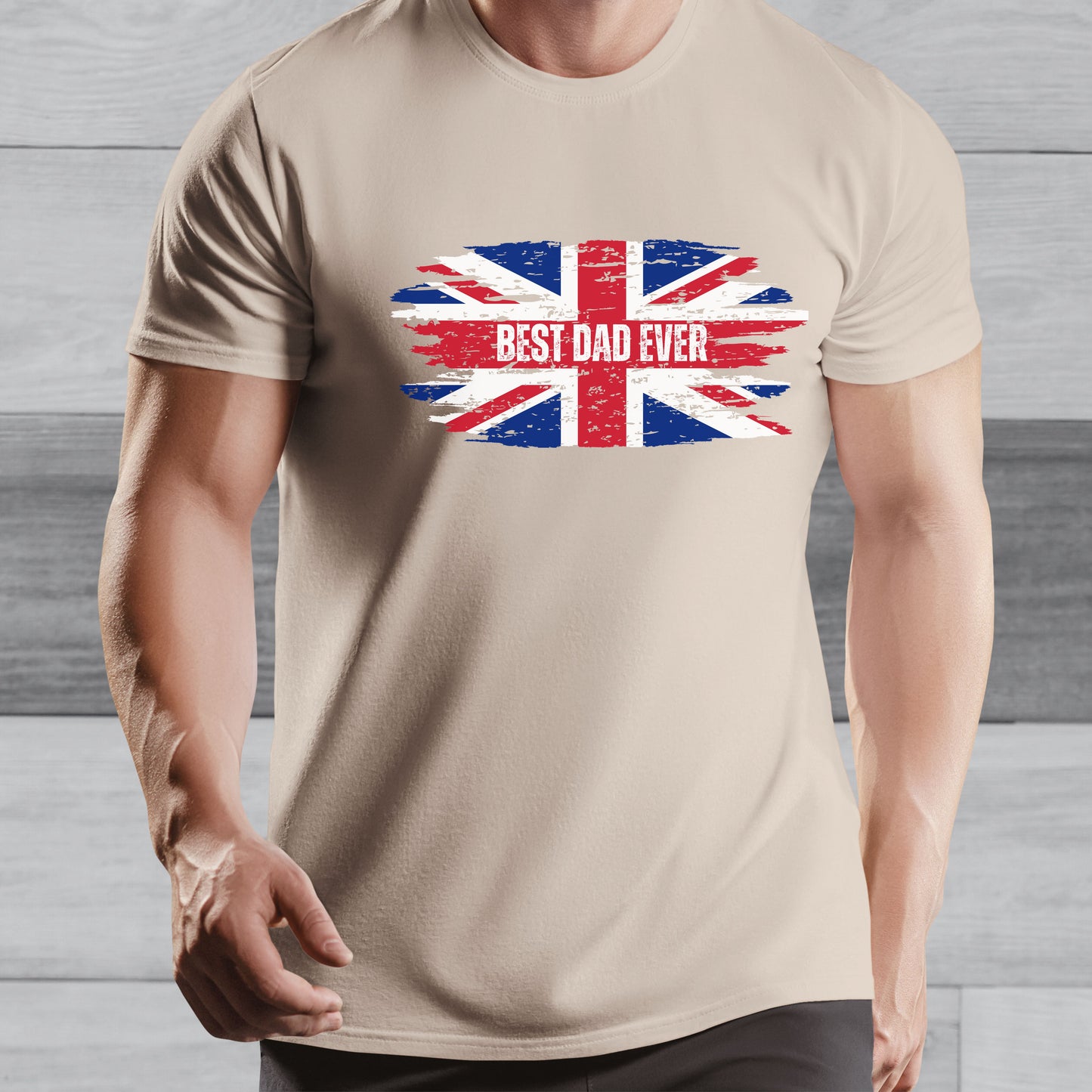 Best Dad Ever Patriotic Shirt - Father's Day Union Jack Shirt