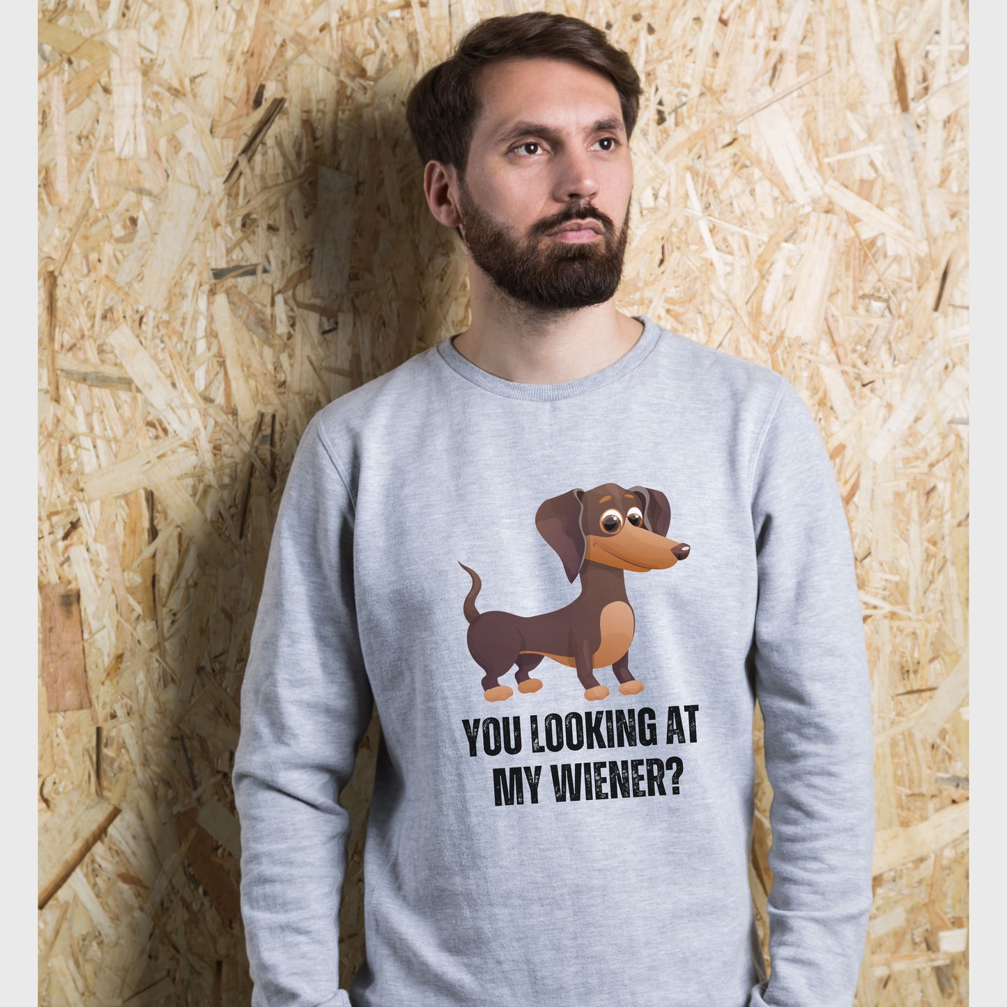 You Looking At My Wiener, Dachshund Sweatshirt