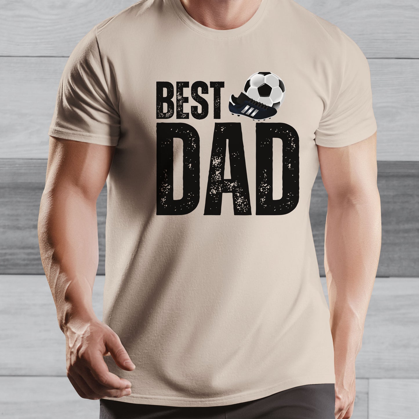 Best Footballer Dad Tee - Father's Day Football Gift