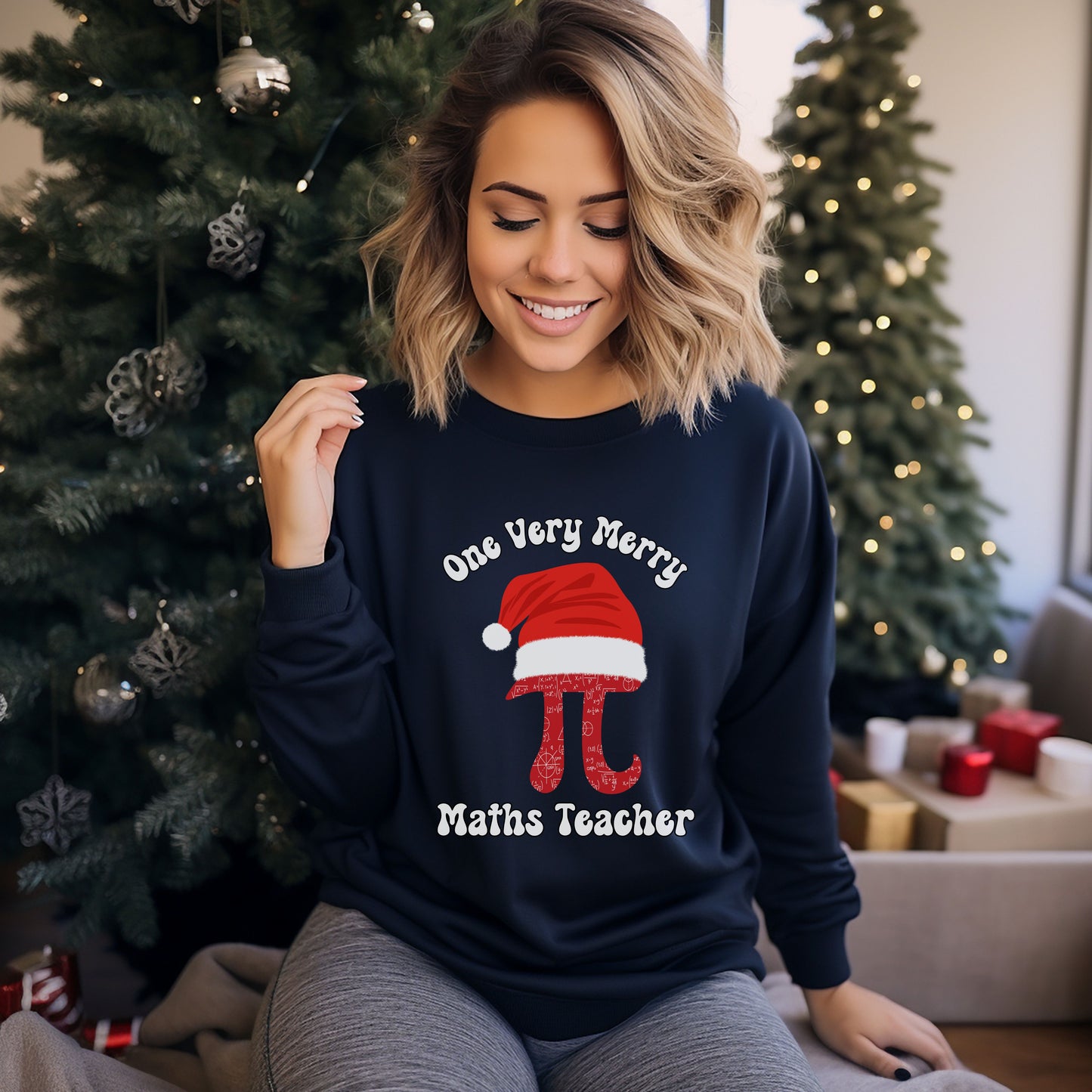 Maths Teacher Gift - Luxury Christmas Sweatshirt