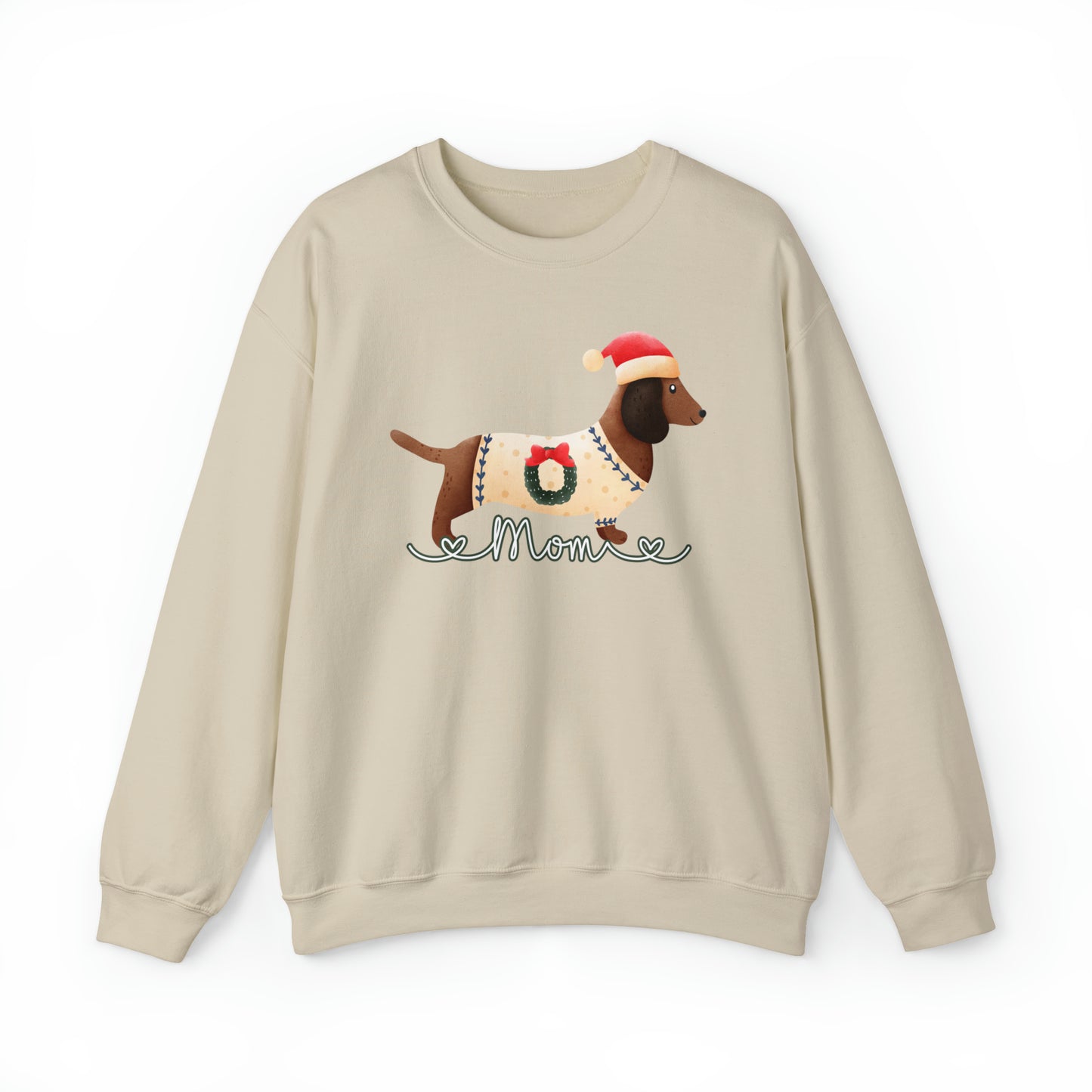 Cute Dachshund Mom Christmas Sweatshirt