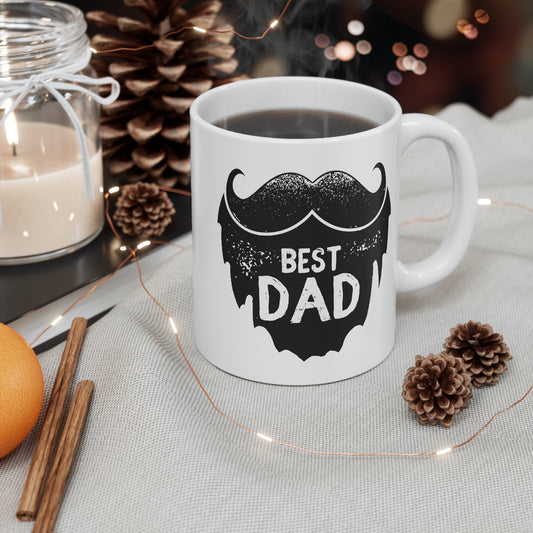 Funny Bearded Dad Mug - Best Dad