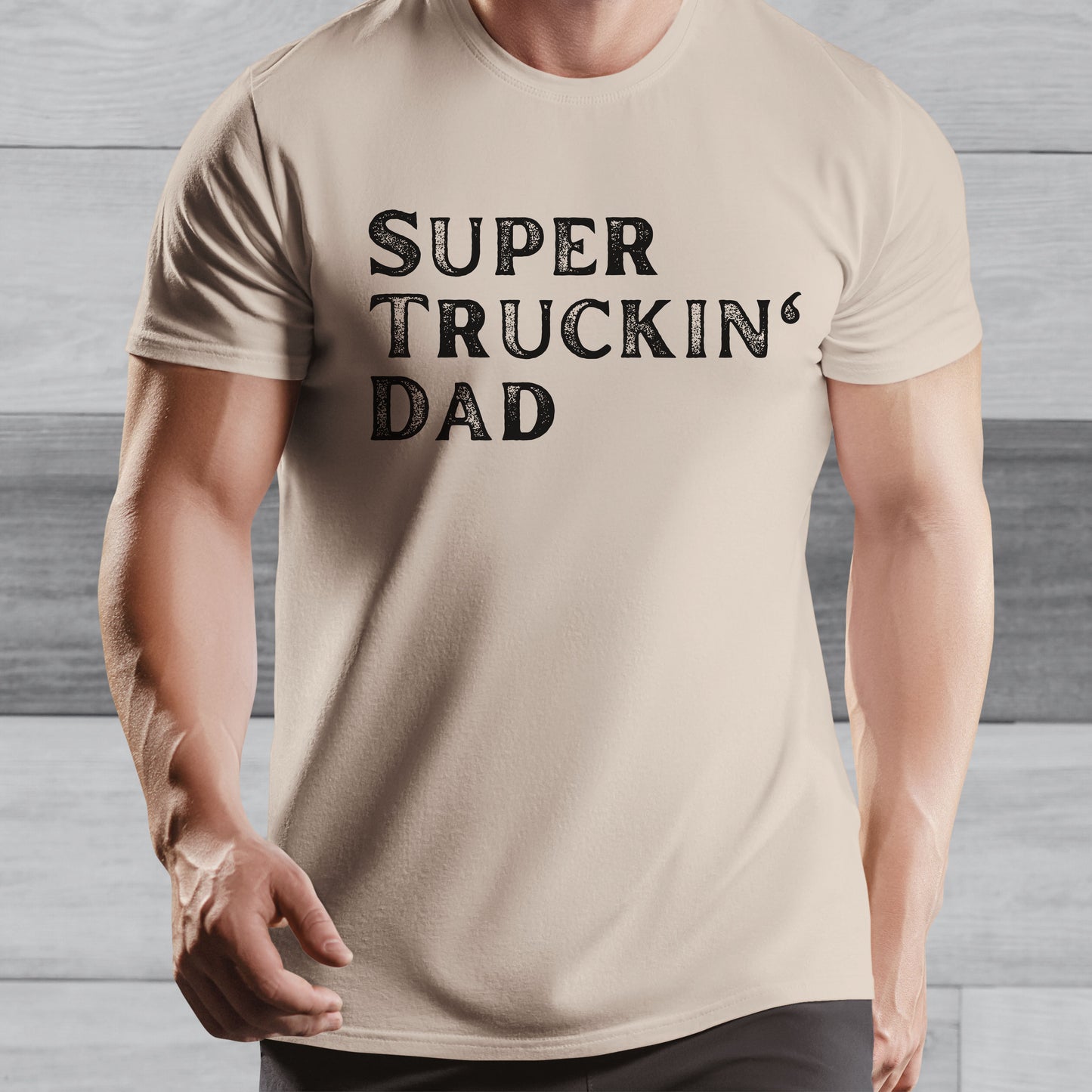 Super Truck Driver Dad T-shirt, Super Truckin' Dad Gift