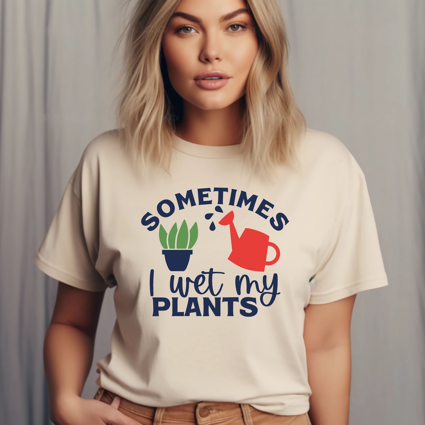 Funny Gardening T-shirt - Sometimes I Wet My Plants