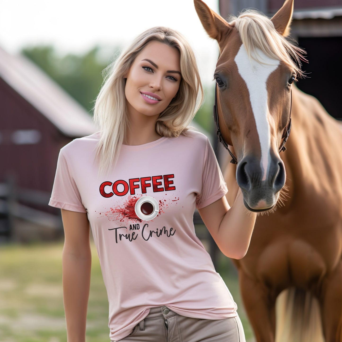 Coffee and True Crime T-Shirt - Crime Shows and Coffee Gift