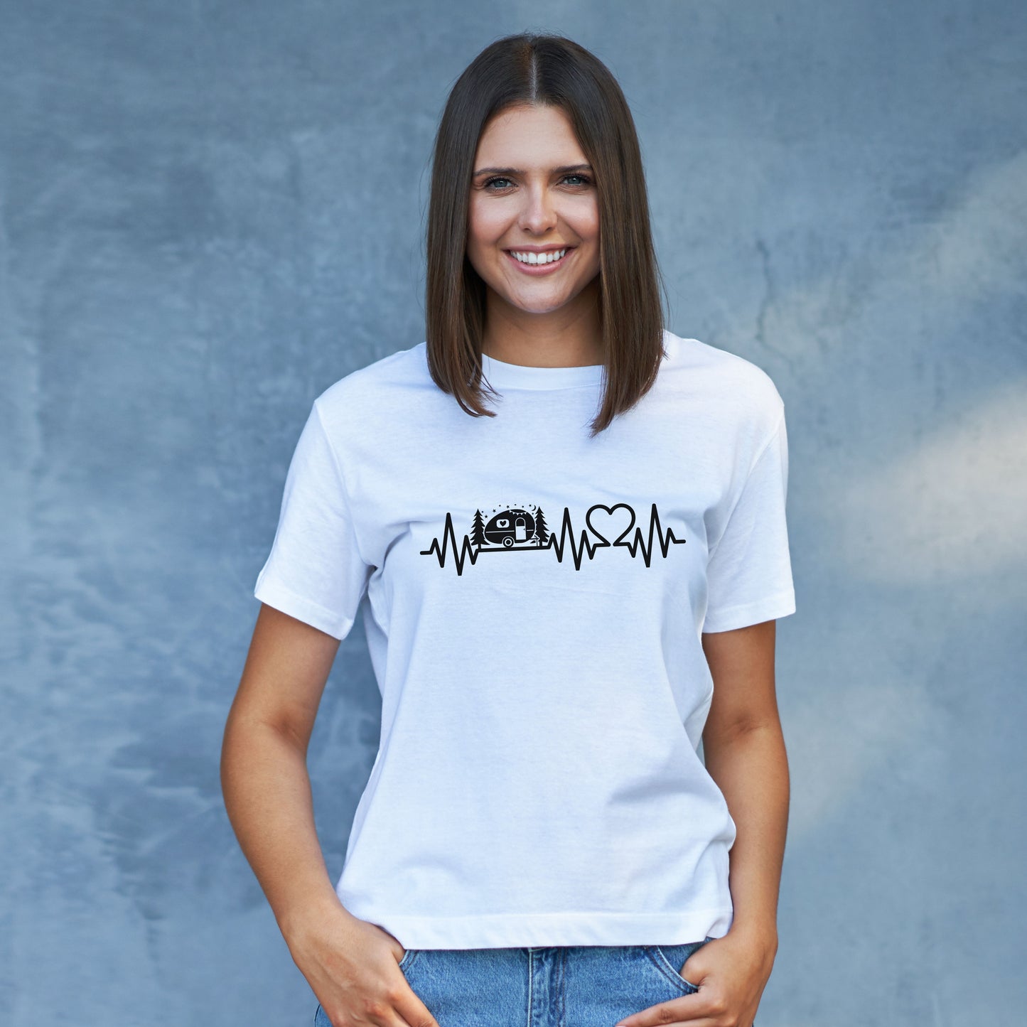 Love Caravanning T-shirt - Heartbeat Caravan Owner Gift