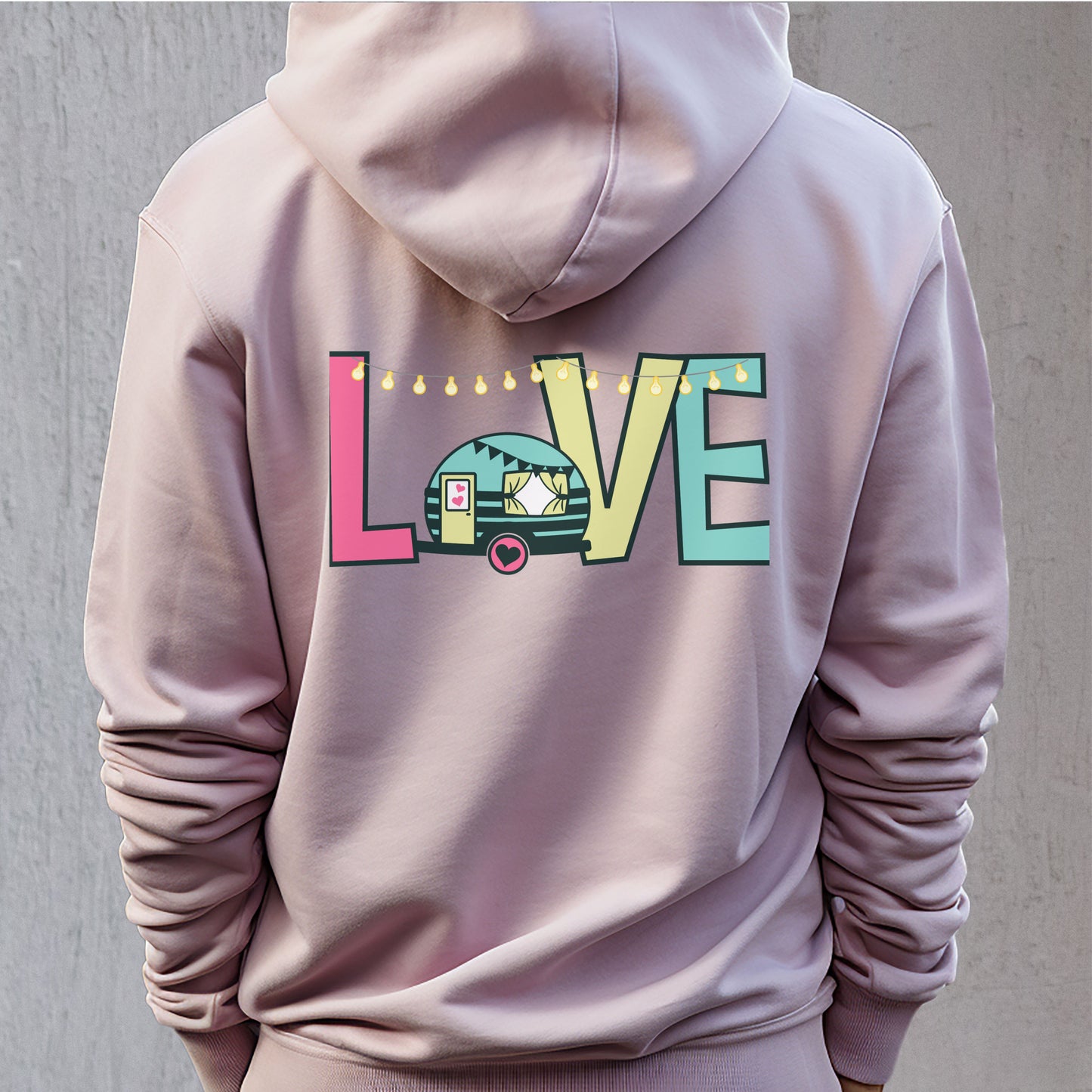 Unisex LOVE Caravanning Hoodie for Adults and Youths