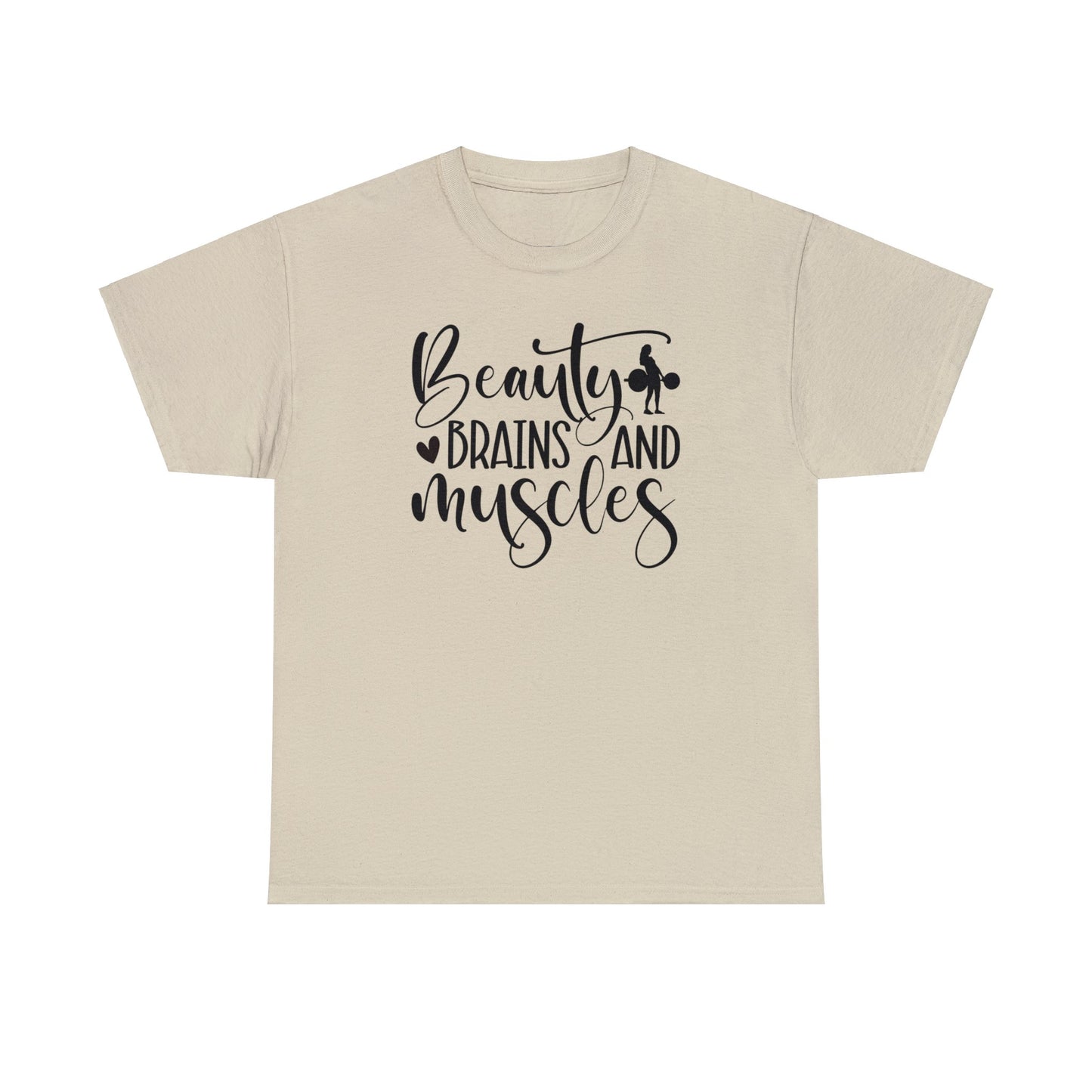 Beauty Brains and Muscles T-Shirt - Girl's Who Lift Gift