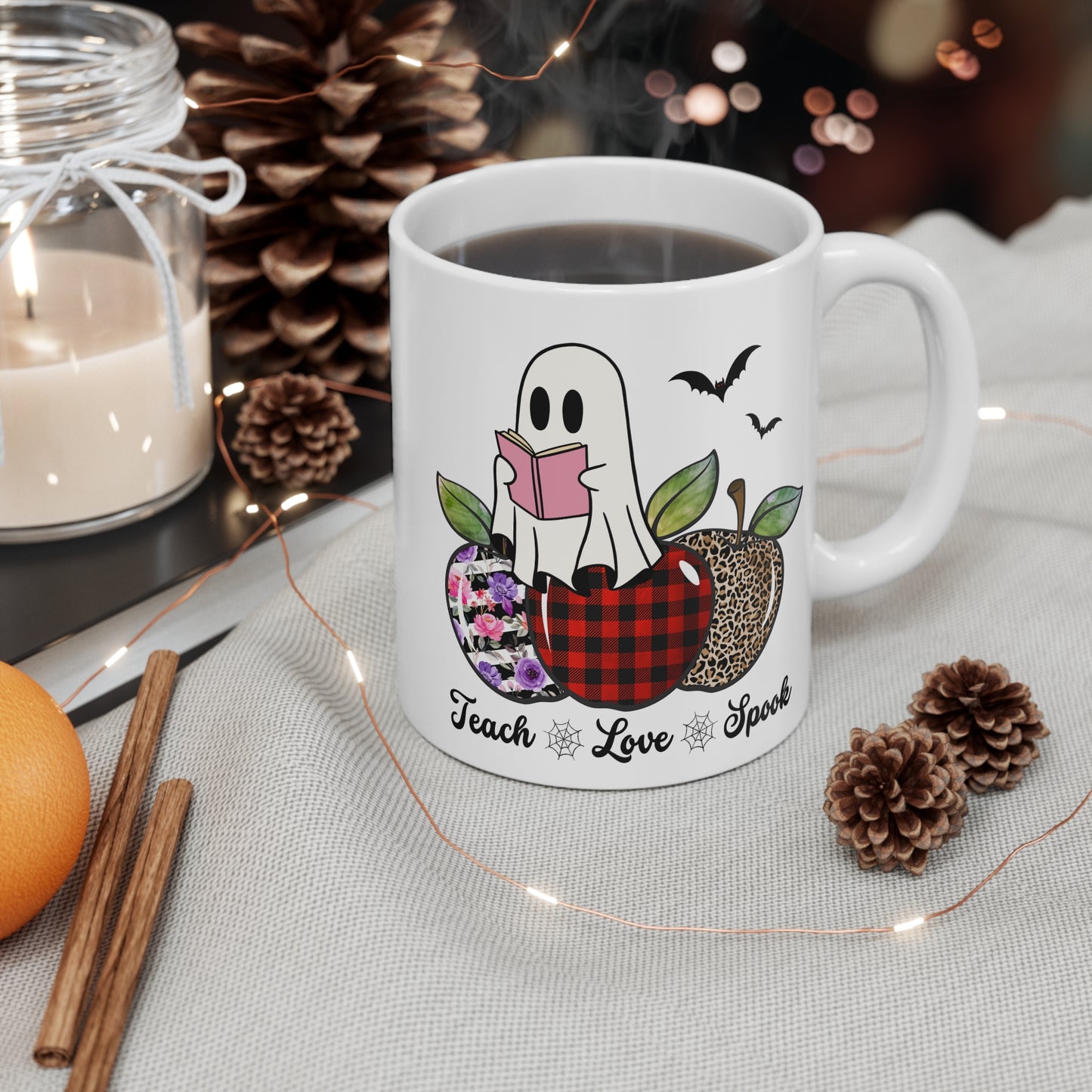 Best Teacher Halloween Ghost Mug - Teacher's Halloween Gift