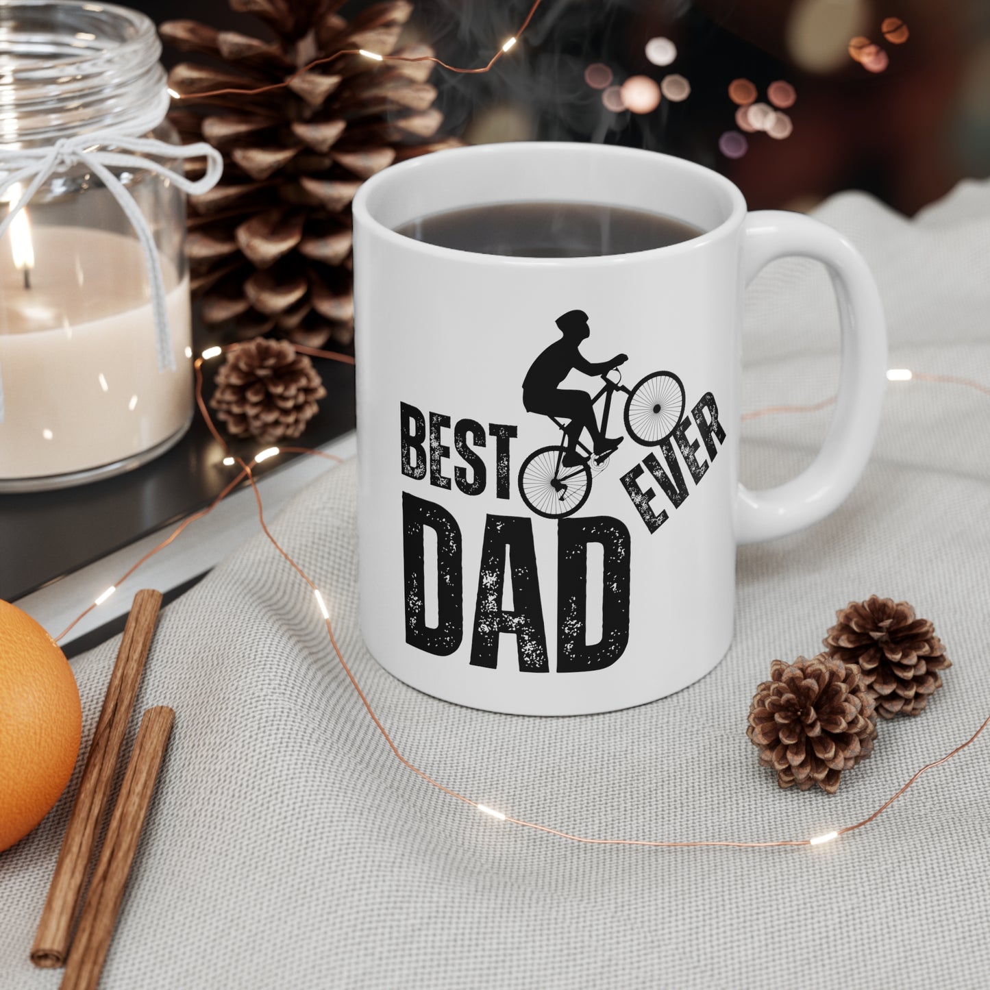 Best Dad Ever Gift - A Luxury Mug For Cycling Loving Dads