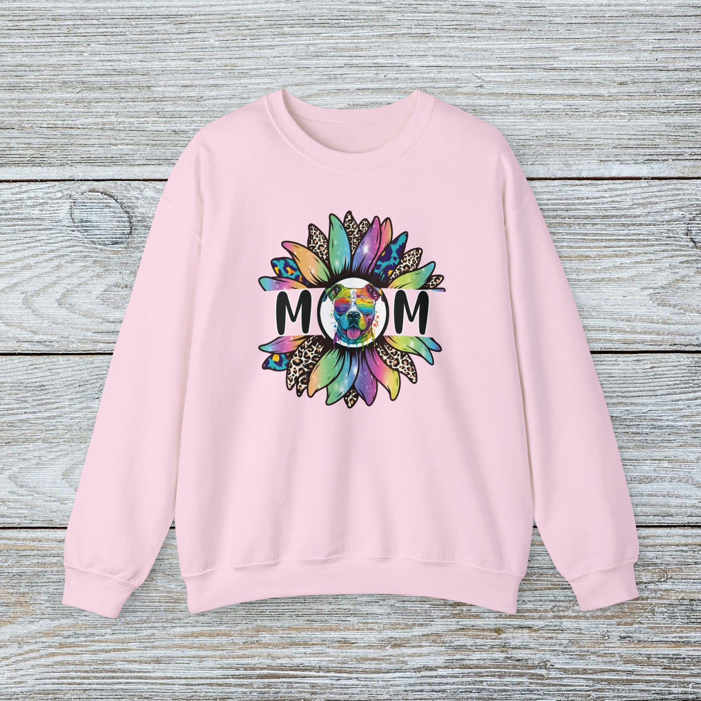 Women's Water Colour Paint Drip Staffordshire Bull Terrier Mom Sweatshirt