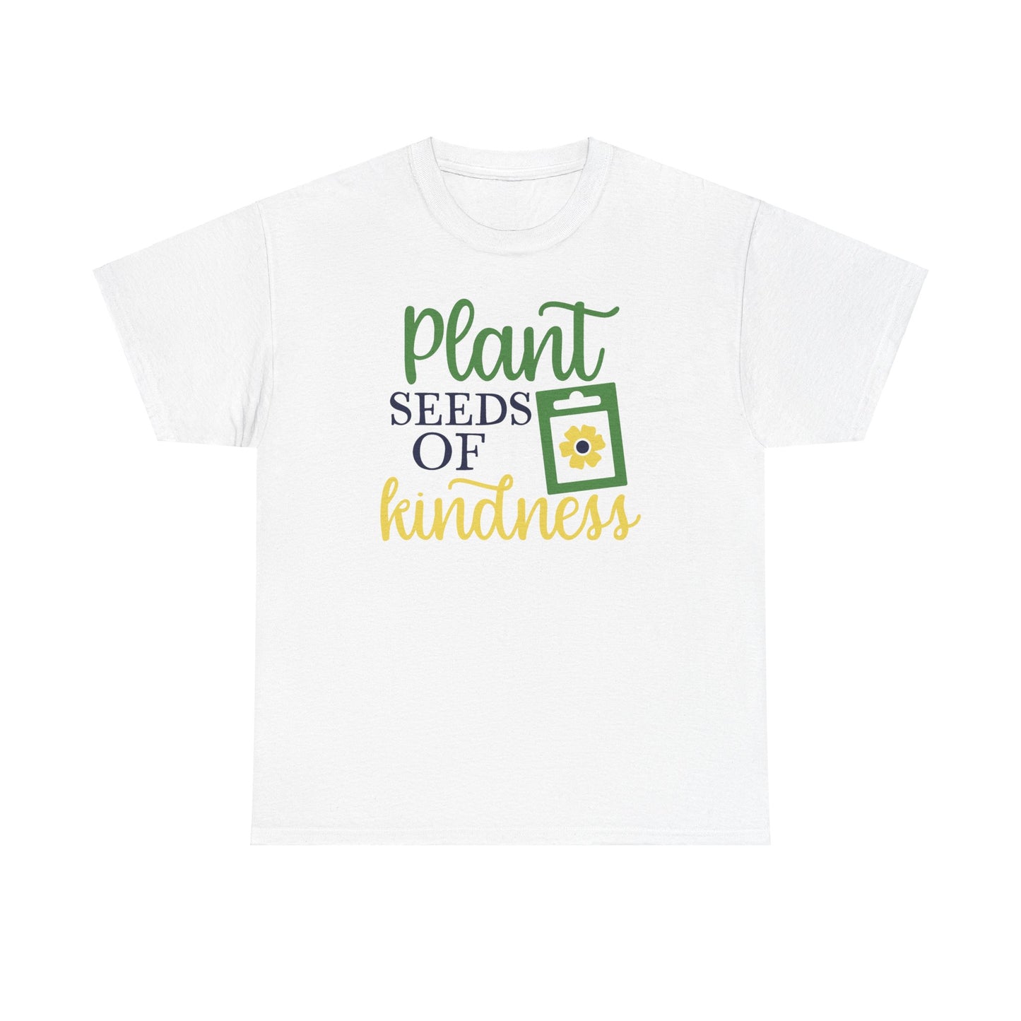 Motivational Floral T-shirt - Plant Seeds of Kindness