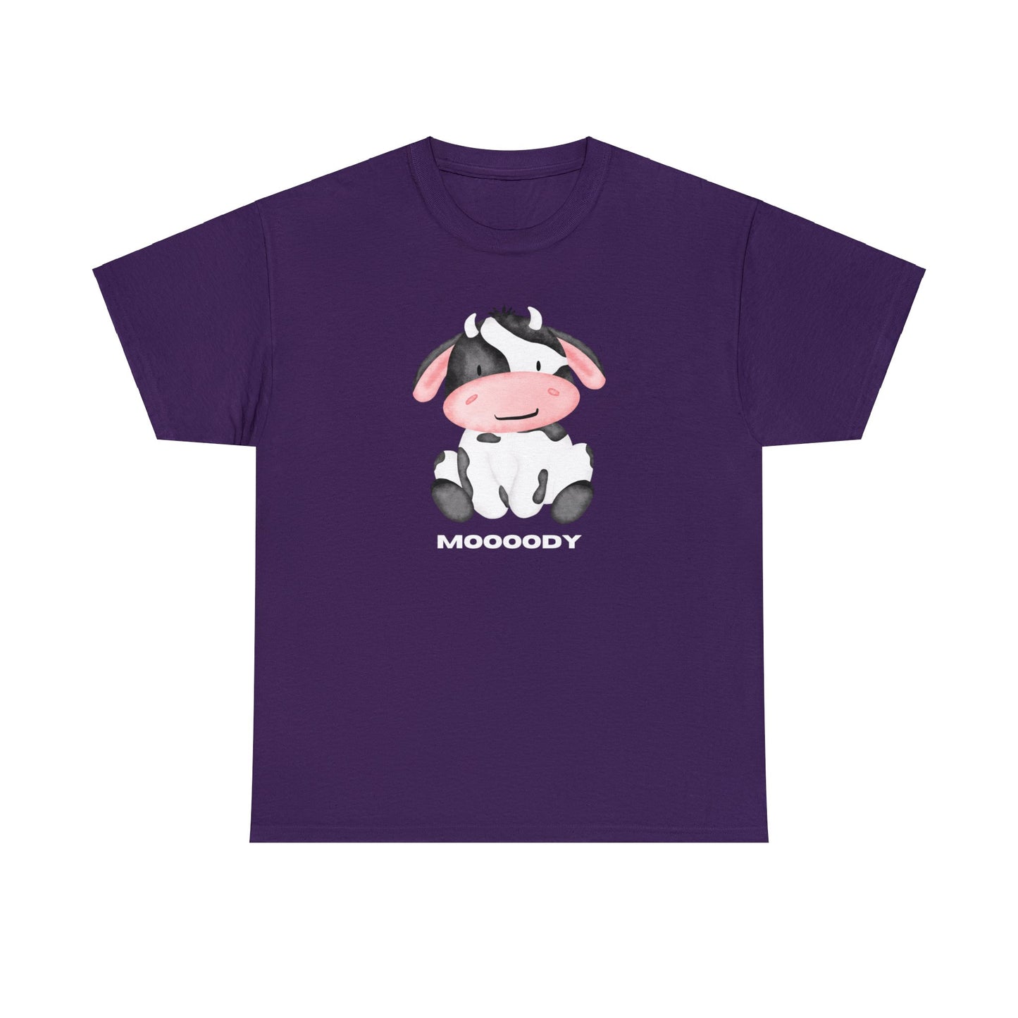 Funny Moody Cow T-shirt - Adult and Youth