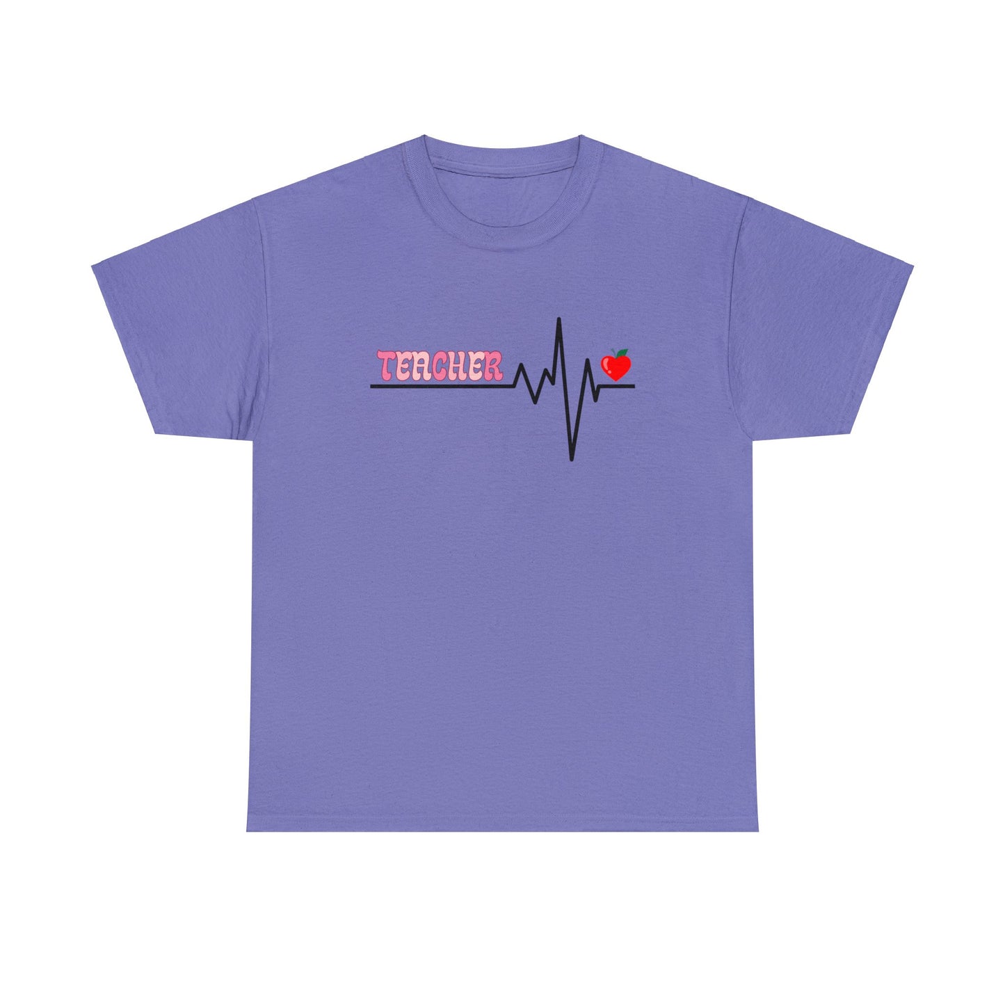 Pastel Heartbeat Teacher T-shirt - Best Teacher Gift