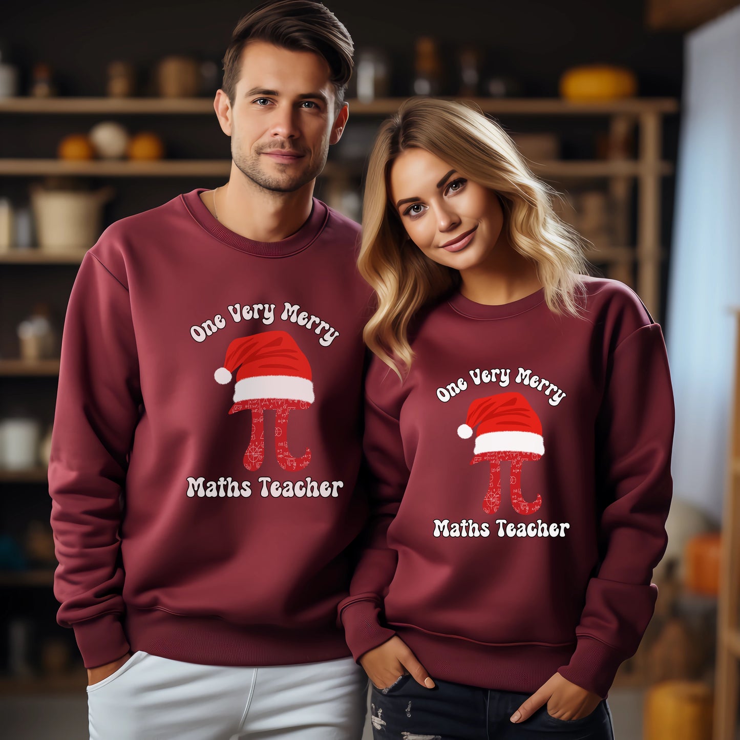 Maths Teacher Gift - Luxury Christmas Sweatshirt