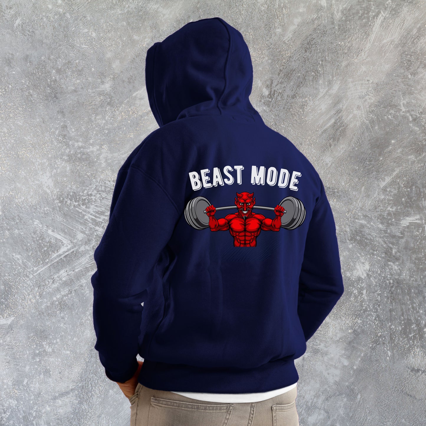 Beast Mode Devil Gym Hoodie - Weight Training Top