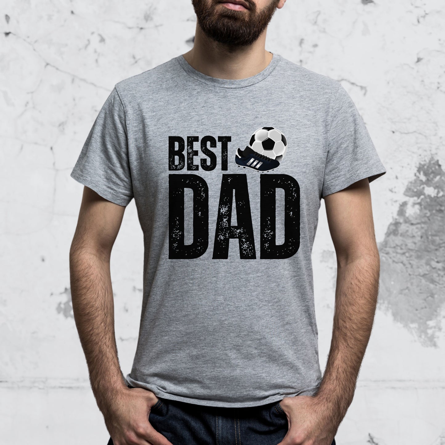 Best Footballer Dad Tee - Father's Day Football Gift