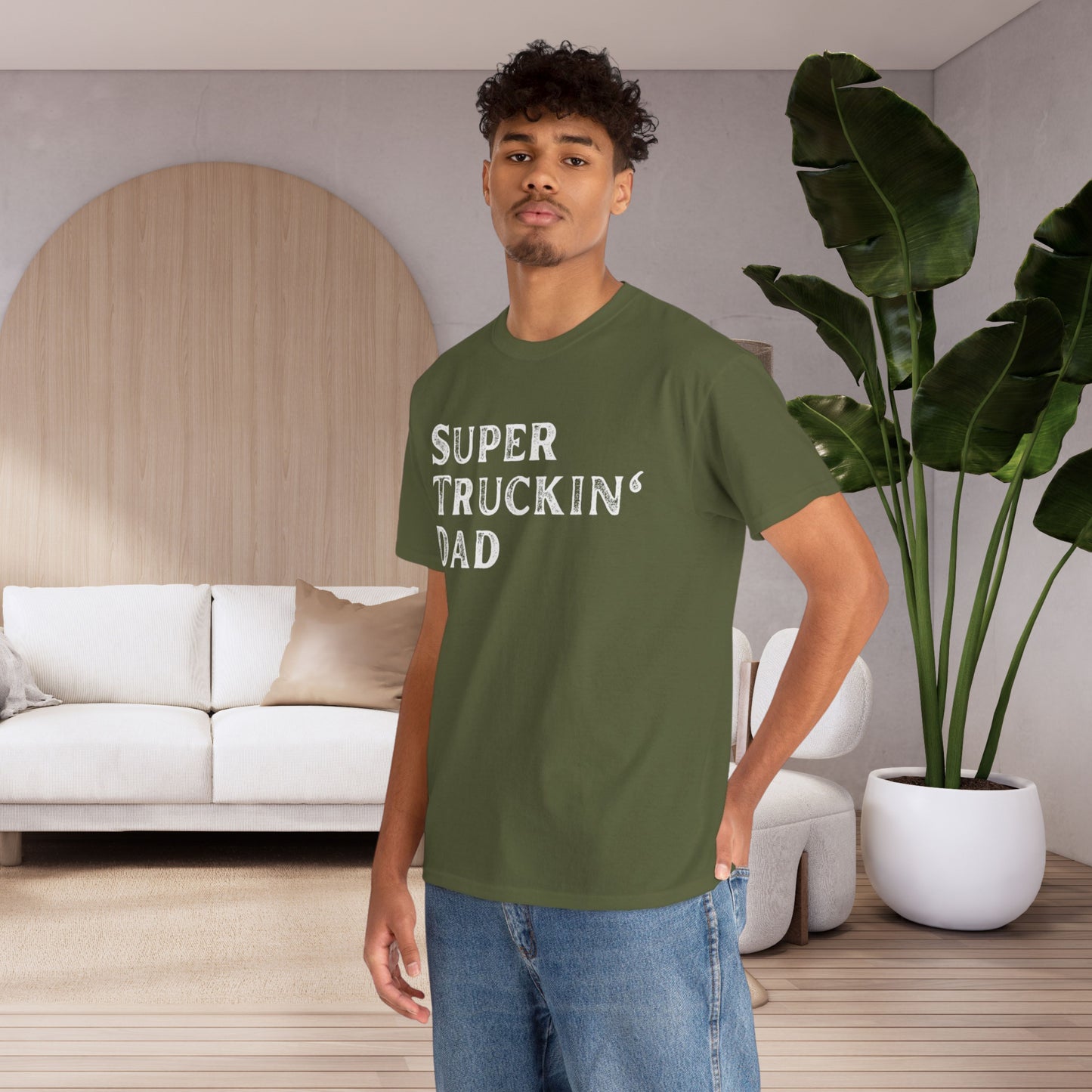 Super Truck Driver Dad T-shirt, Super Truckin' Dad Gift