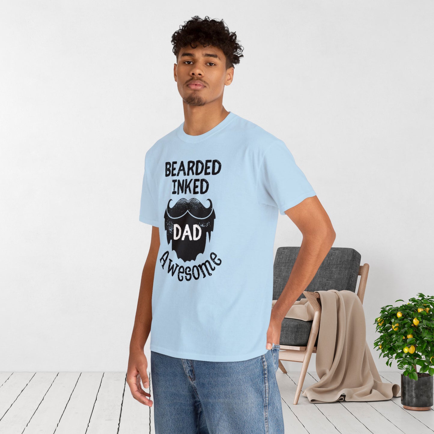 Funny Bearded Dad T-shirt - Dads With Beards Are Better