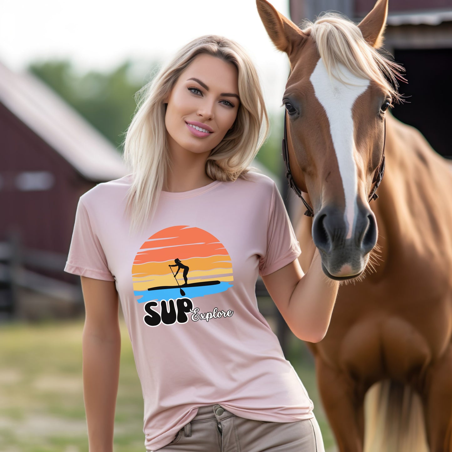 Women's SUP Explore T-Shirt - Stand Up Paddle-boarding