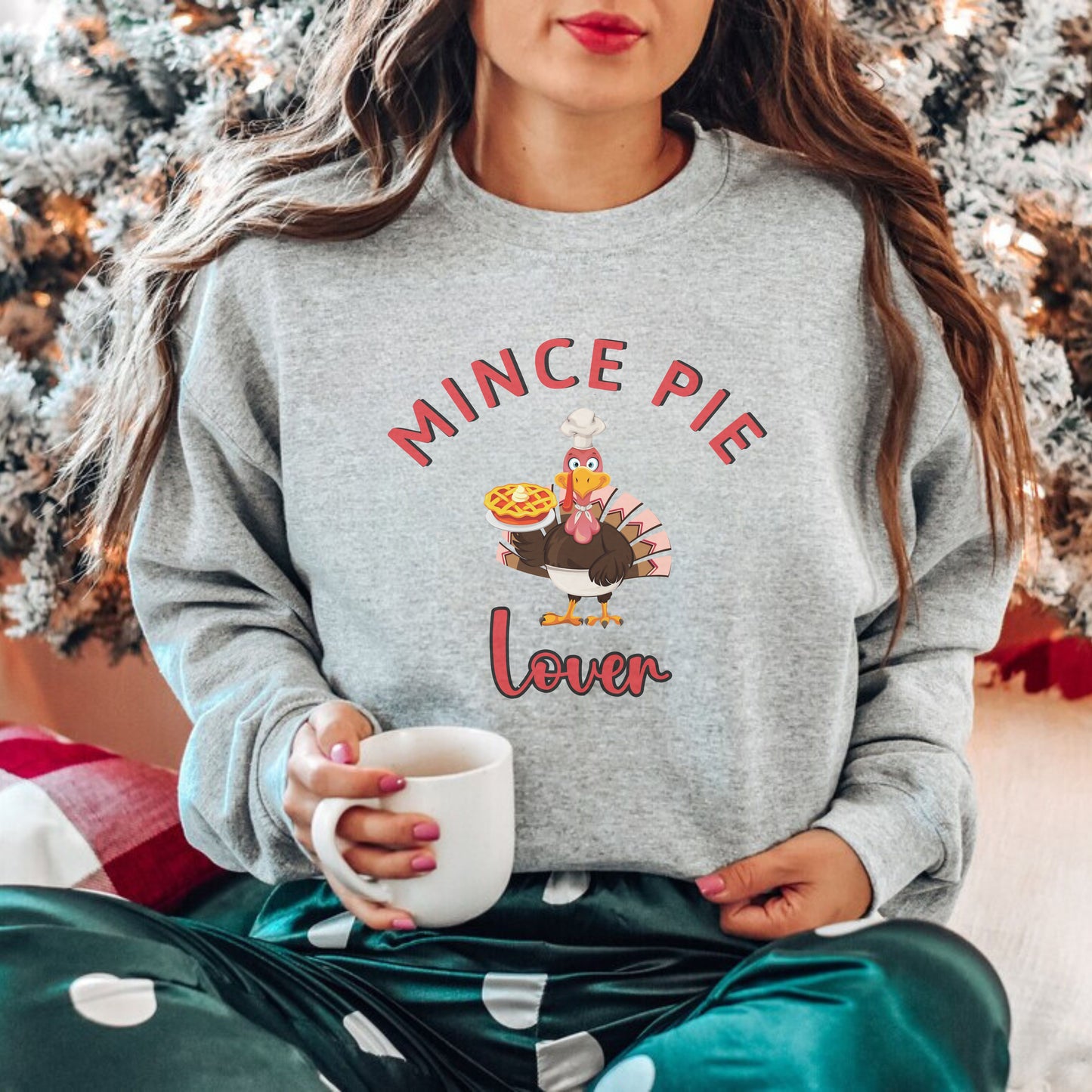 Unisex Mince Pie Lover Funny Christmas Sweatshirt for Adults and Youths