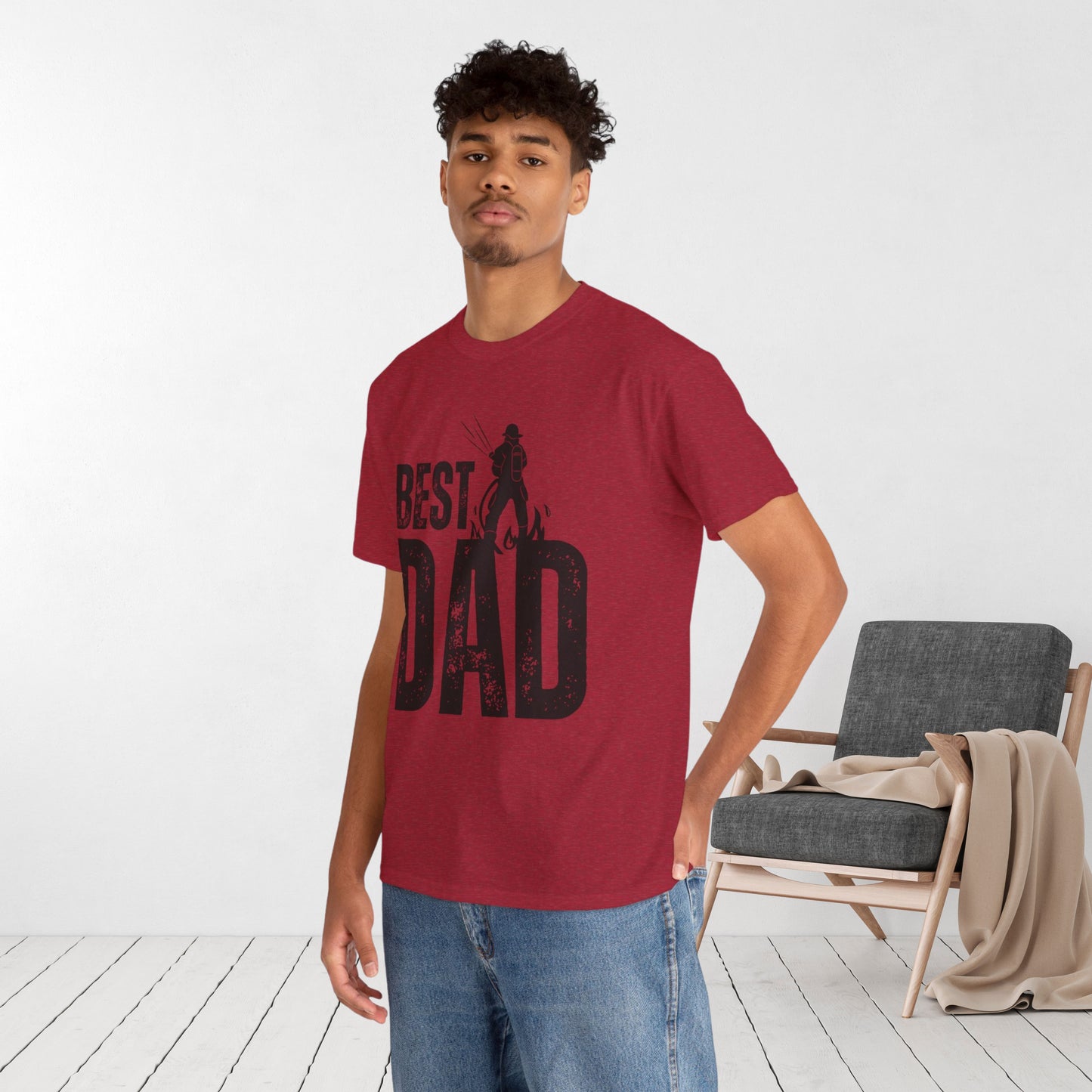 Best Fireman Dad T-shirt - Firefighter Father's Day Gift