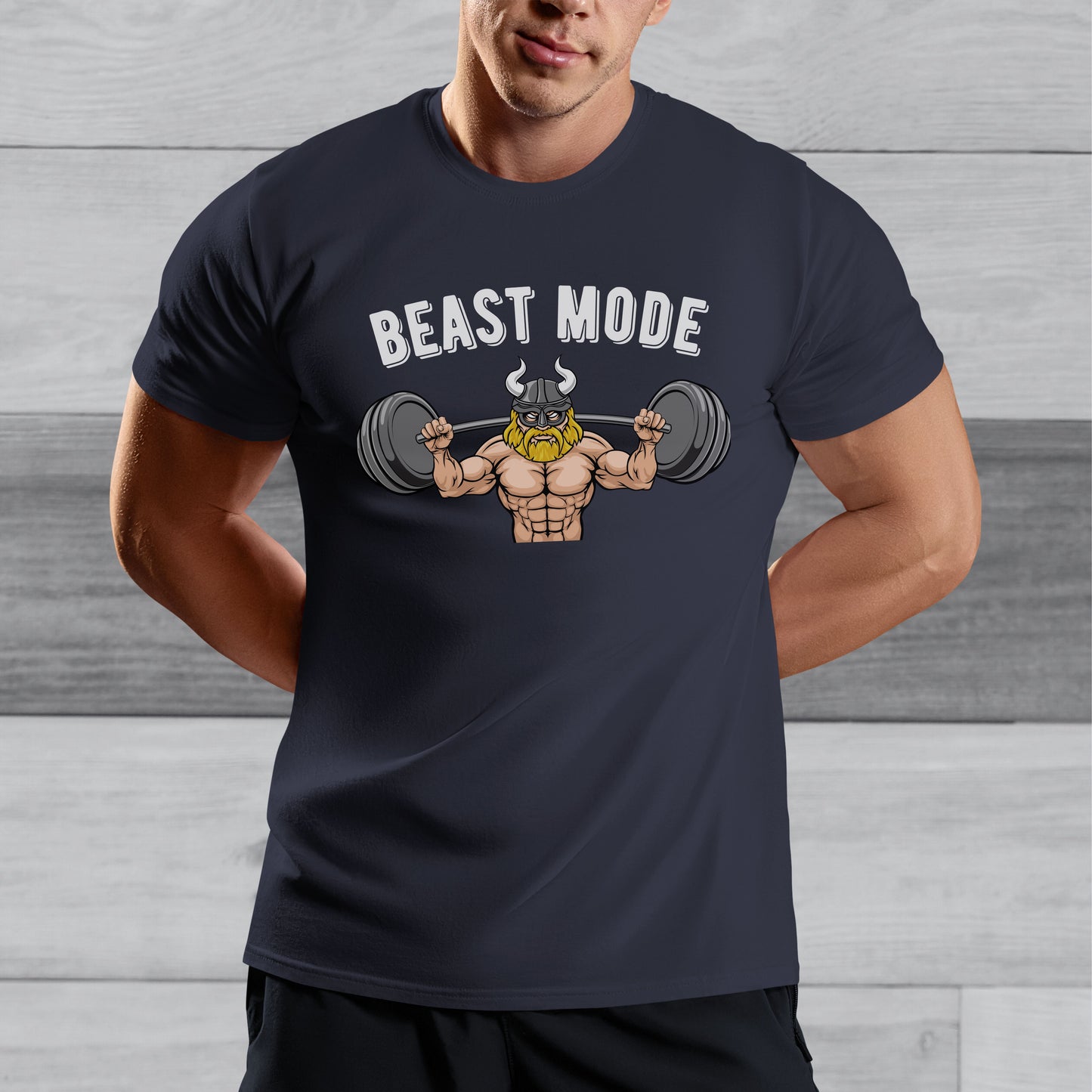 Beast Mode Viking Gym T-shirt - Men's Weight Training Gift