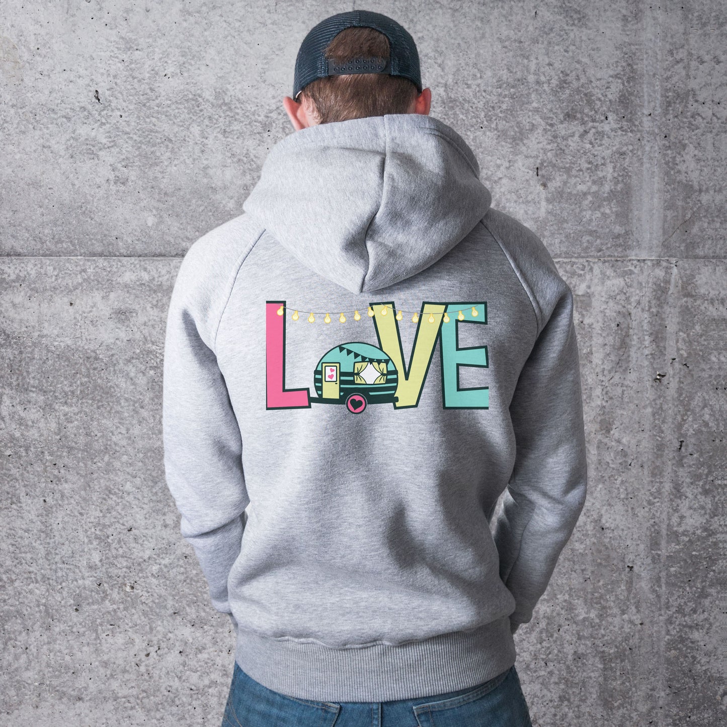 Unisex LOVE Caravanning Hoodie for Adults and Youths