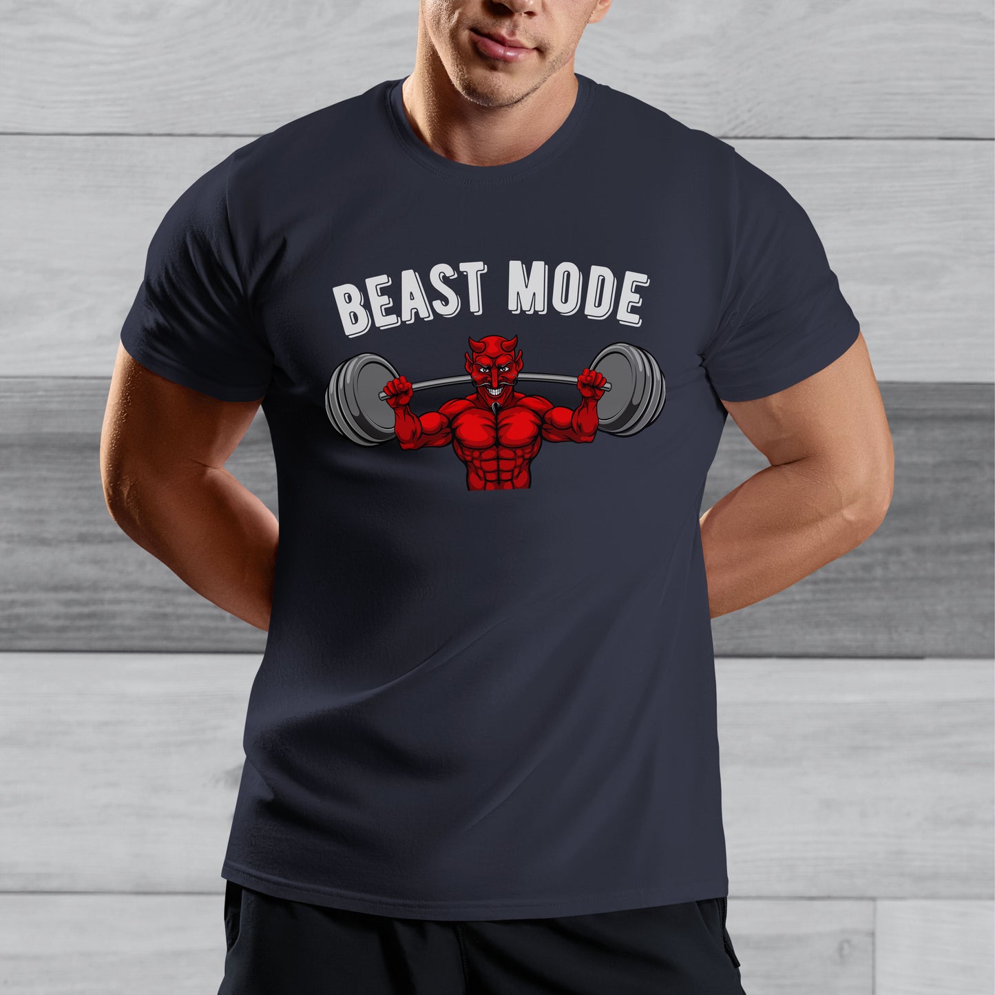 Beast Mode Gym T-shirt - Weight Training Devil Top