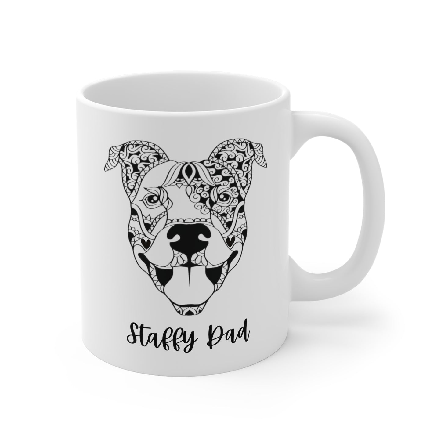 Staffordshire Bull Terrier Dad Mug - Dad Dog Gift