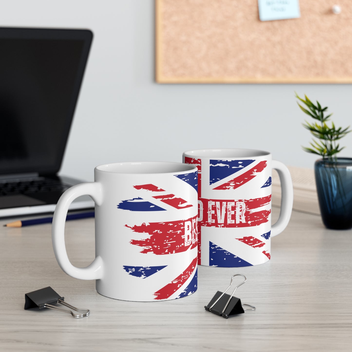 Best Dad Ever Patriotic Union Jack Mug