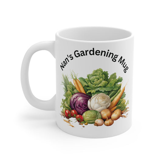 Funny Nan's Gardening Mug, You're Never Too Old To Play In The Dirt