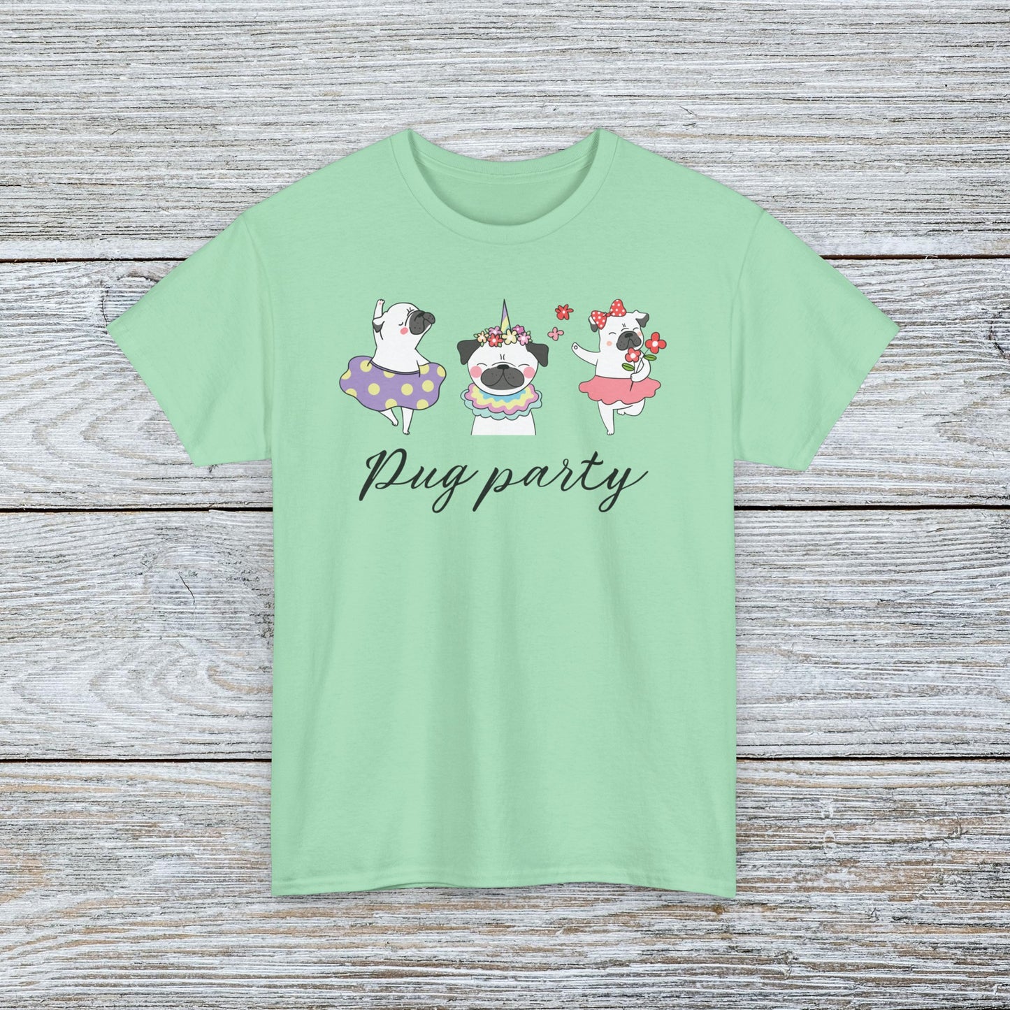 Cute Ballerina Dancing Pug T-shirt - Pug Party