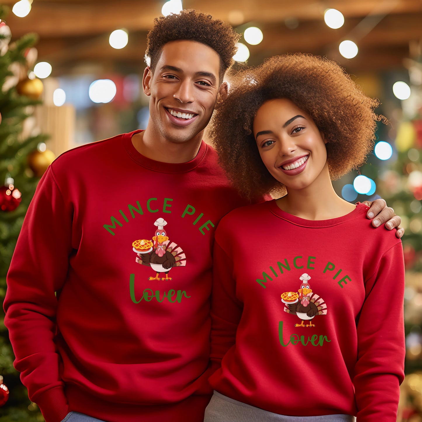 Unisex Mince Pie Lover Funny Christmas Sweater for Adults and Youths