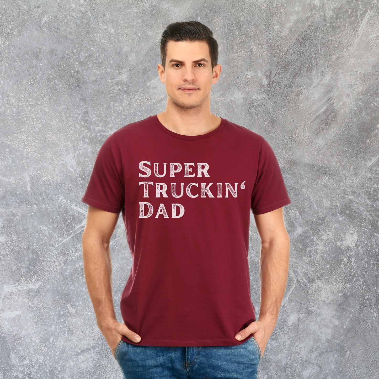 Super Truck Driver Dad T-shirt, Super Truckin' Dad Gift