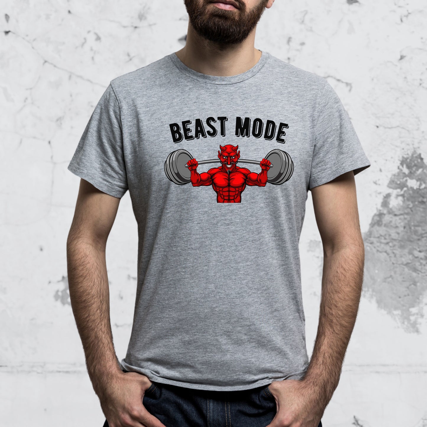 Beast Mode Gym T-shirt - Weight Training Devil Top